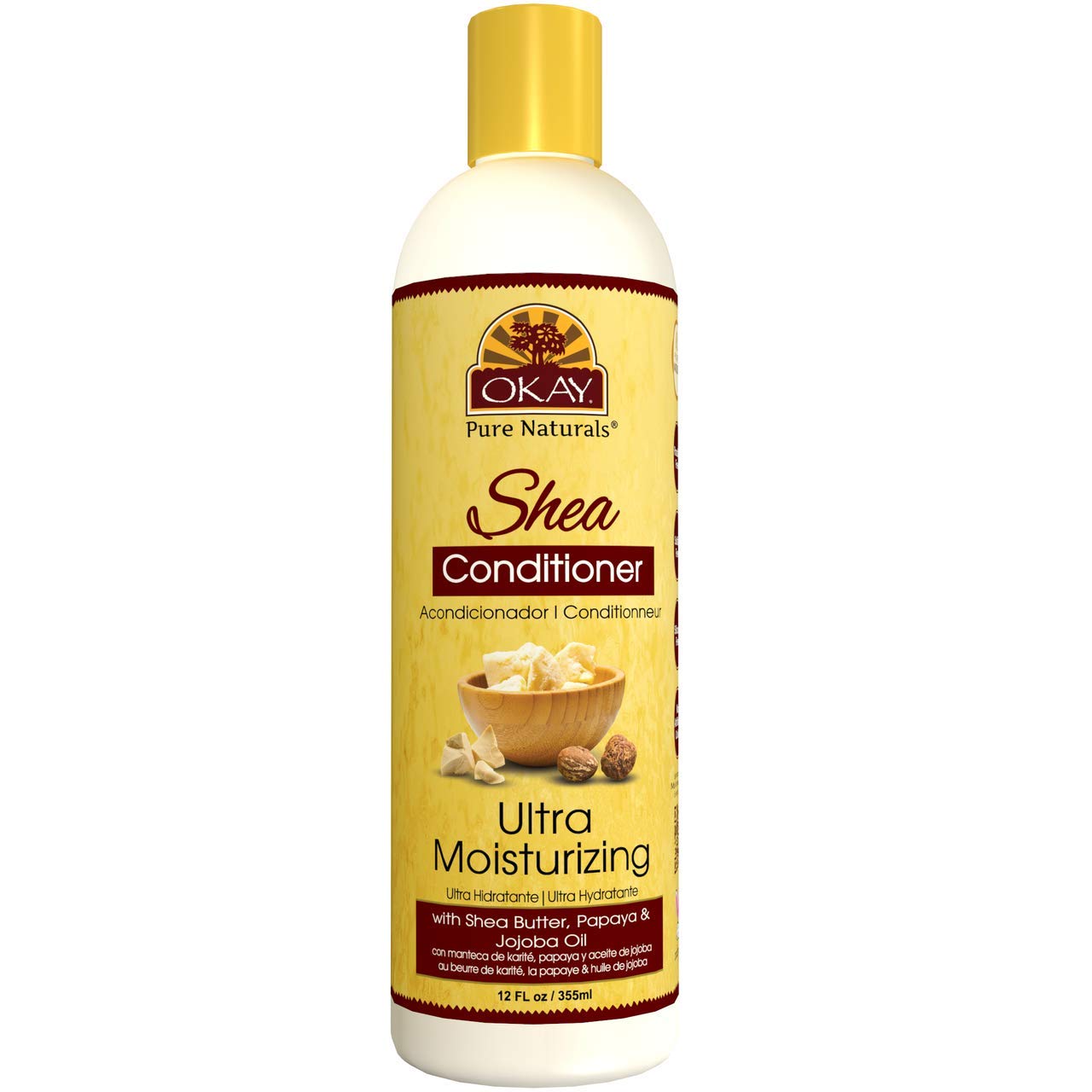 Okay Ultra Moisturizing Shea Conditioner Helps Hydrate,Moisturize,and Soften Hair Sulfate,Silicone,Paraben Free For All Hair Typ