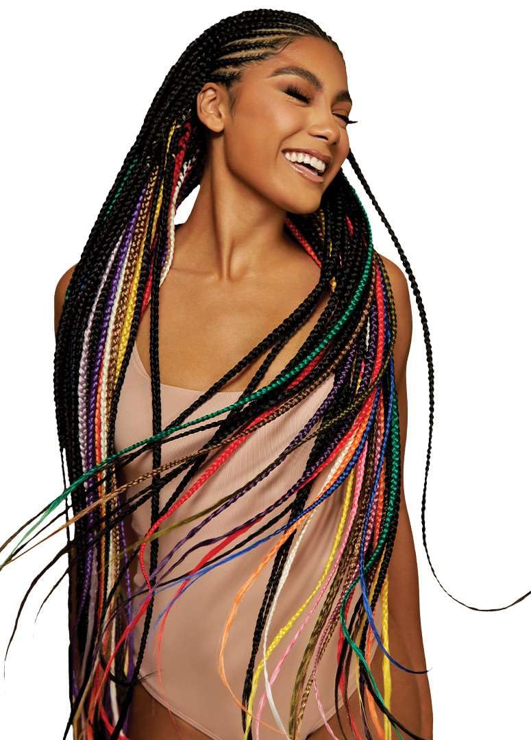[5 Pack Deal] Outre X-Pression Braid-Pre Stretched Braid 52'' 3X 5 Packs (Violet)