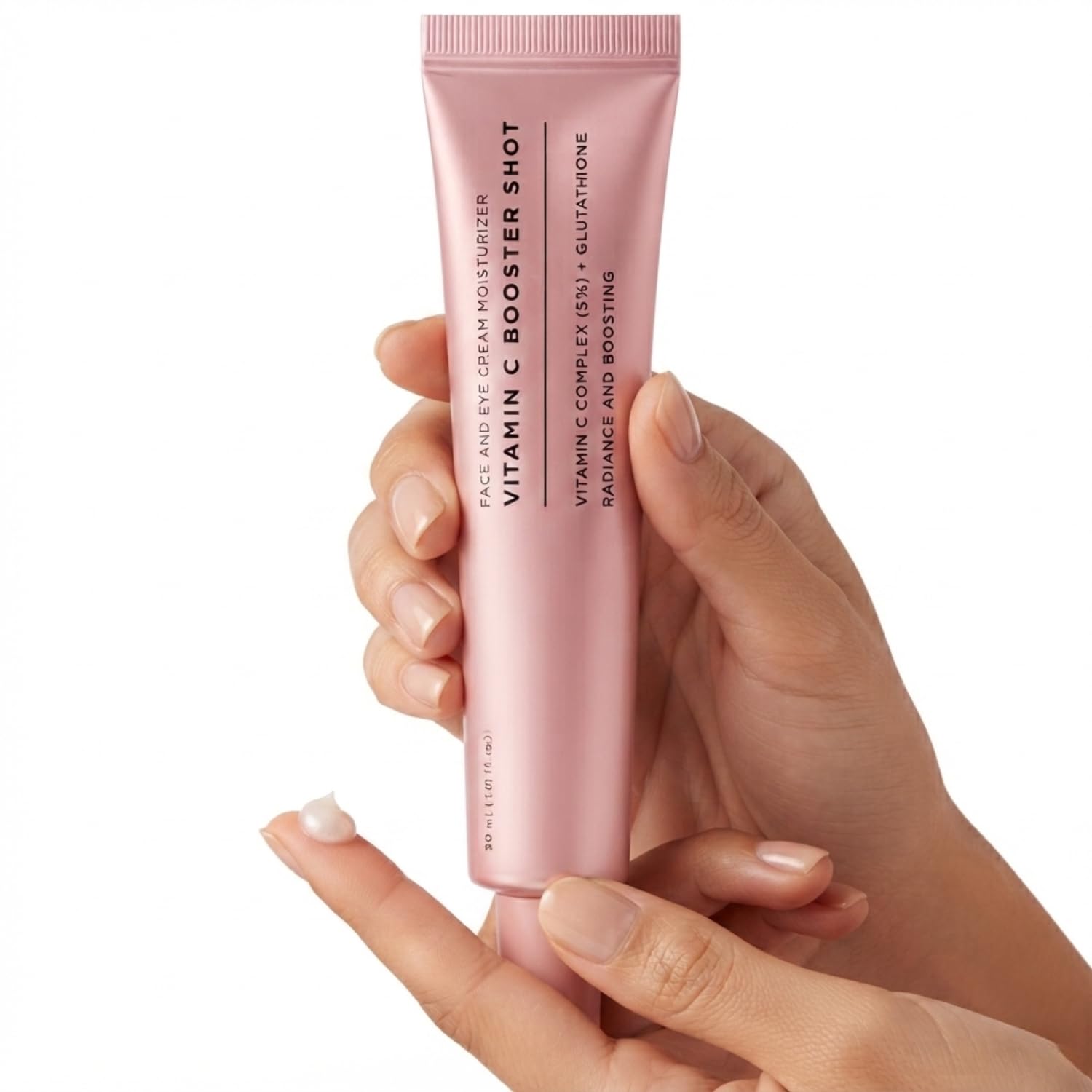 Kevim Vitamin C Booster Shot Serum 5% Dual Vitamin C + Glutathione, Brightening Face Serum For Dark Spots, Hydrating Antioxidant