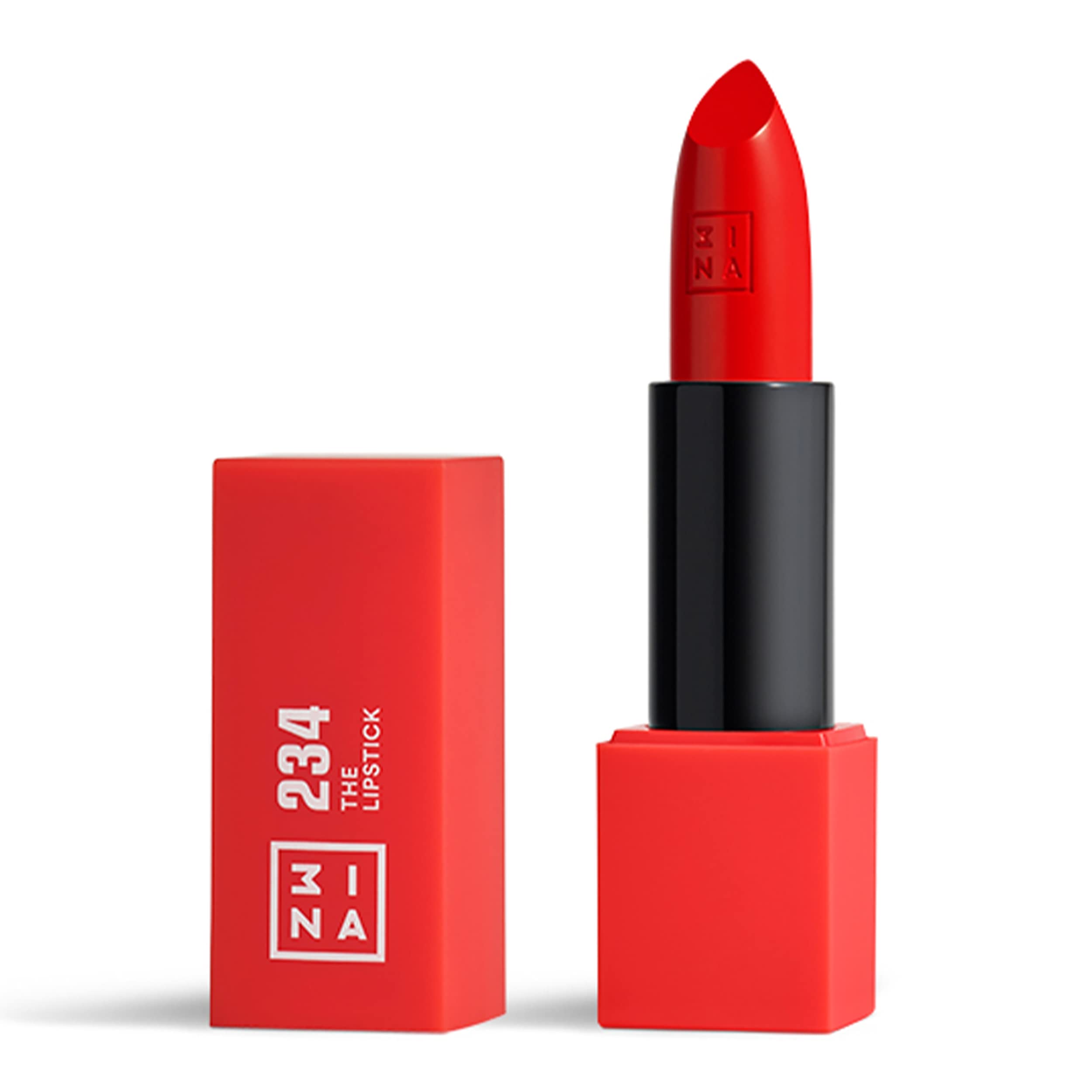 3Ina Makeup - Vegan - Cruelty Free - The Lipstick 234 - Light Red Lipstick - 5H Lasting Lipstick - Highly Pigmented - Matte - Va