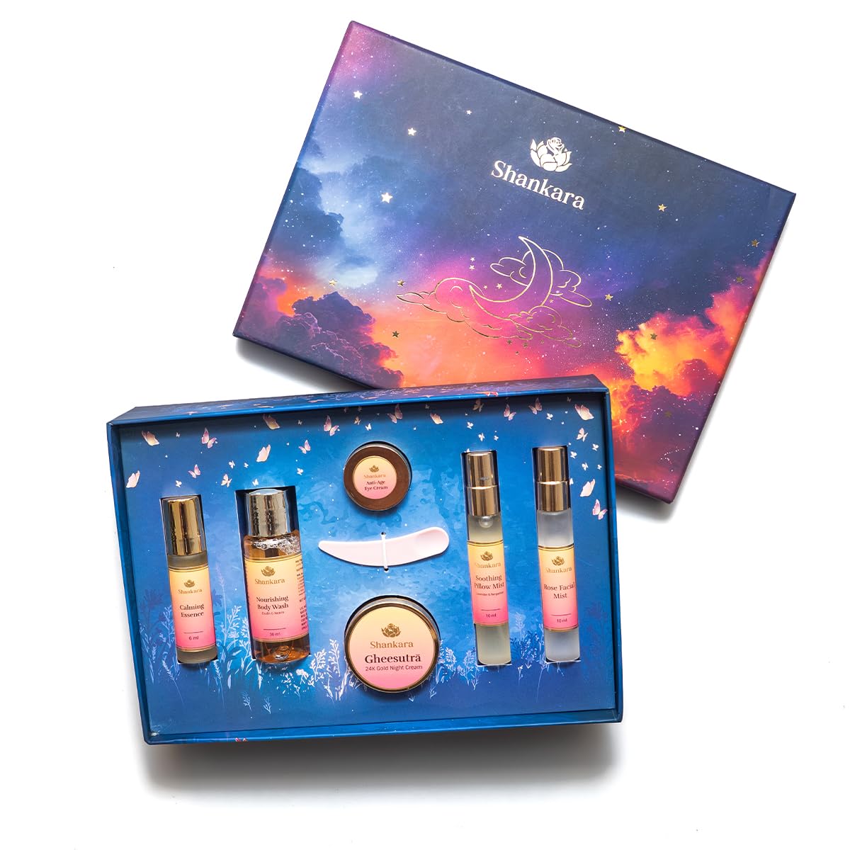 Shankara Yog Nidra Ritual | 6Step NightTime Skincare & Sleep Regime | Gheesutra 24K Gold Night Cream & AntiAge Eye Cream With