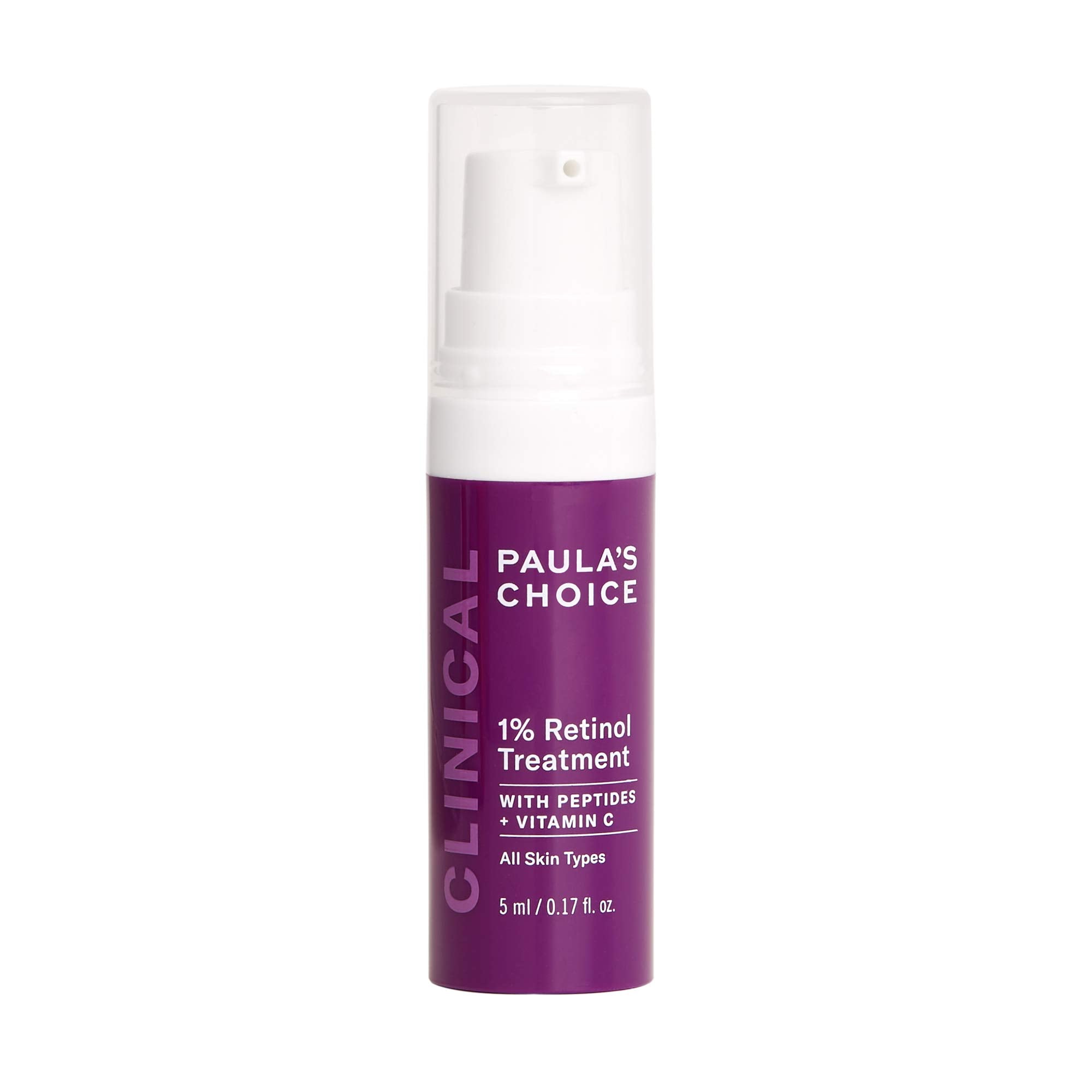 Paula'S Choice Clinical 1% Retinol Treatment Cream With Peptides, Vitamin C & Licorice Extract, Anti-Aging & Wrinkles, Travel Si