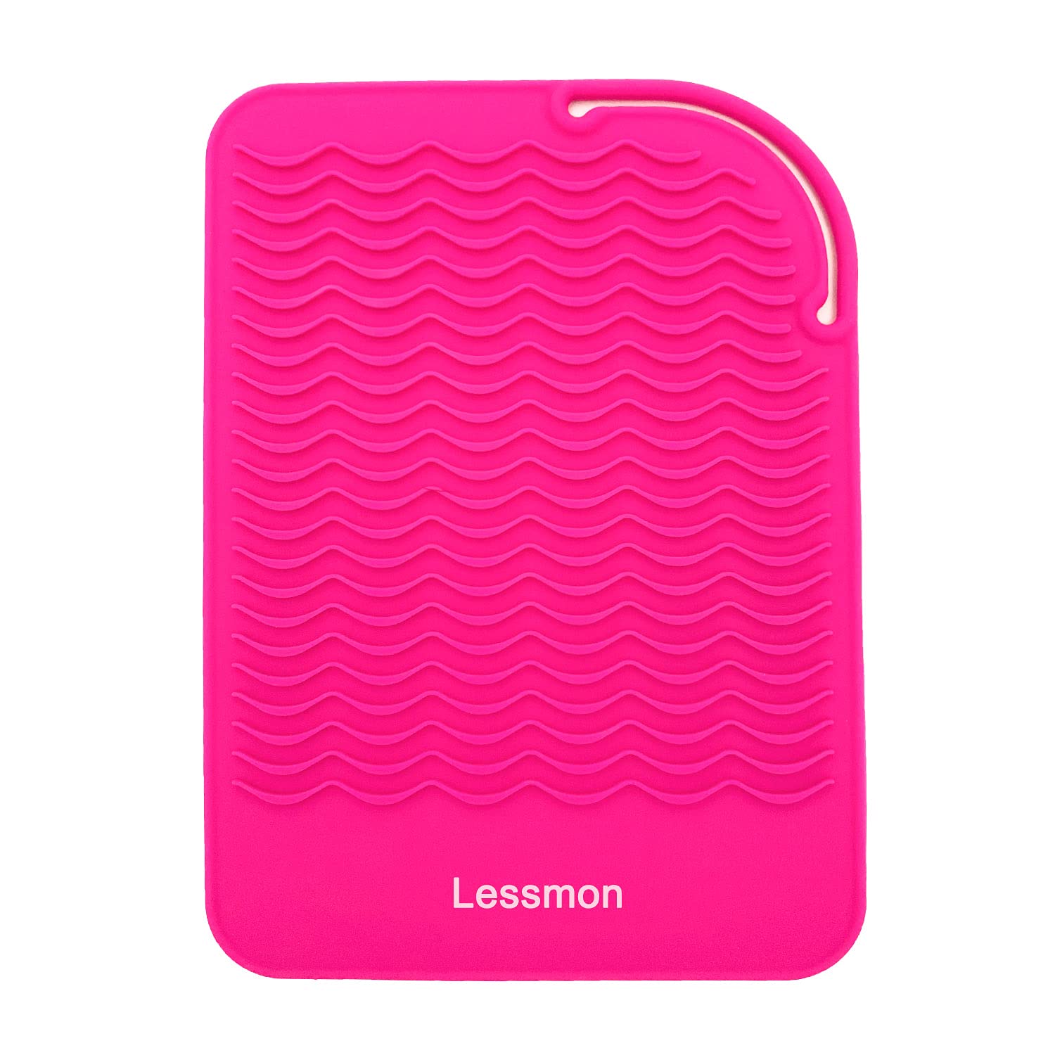 Heat Resistant Mat for Curling Irons, Hair Straightener, Flat Irons and Hair Styling Tools 9'' x 6.5'', Pink