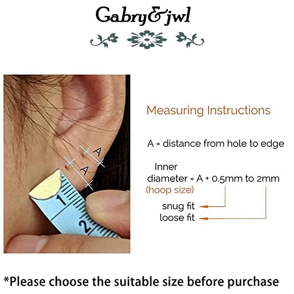 316L Surgical Stainless Steel Huggie Hoop Earrings 6mm 8mm 10mm 12mm Gold Hypoallergenic Earrings Hoop Cartilage Helix Lobes Hin