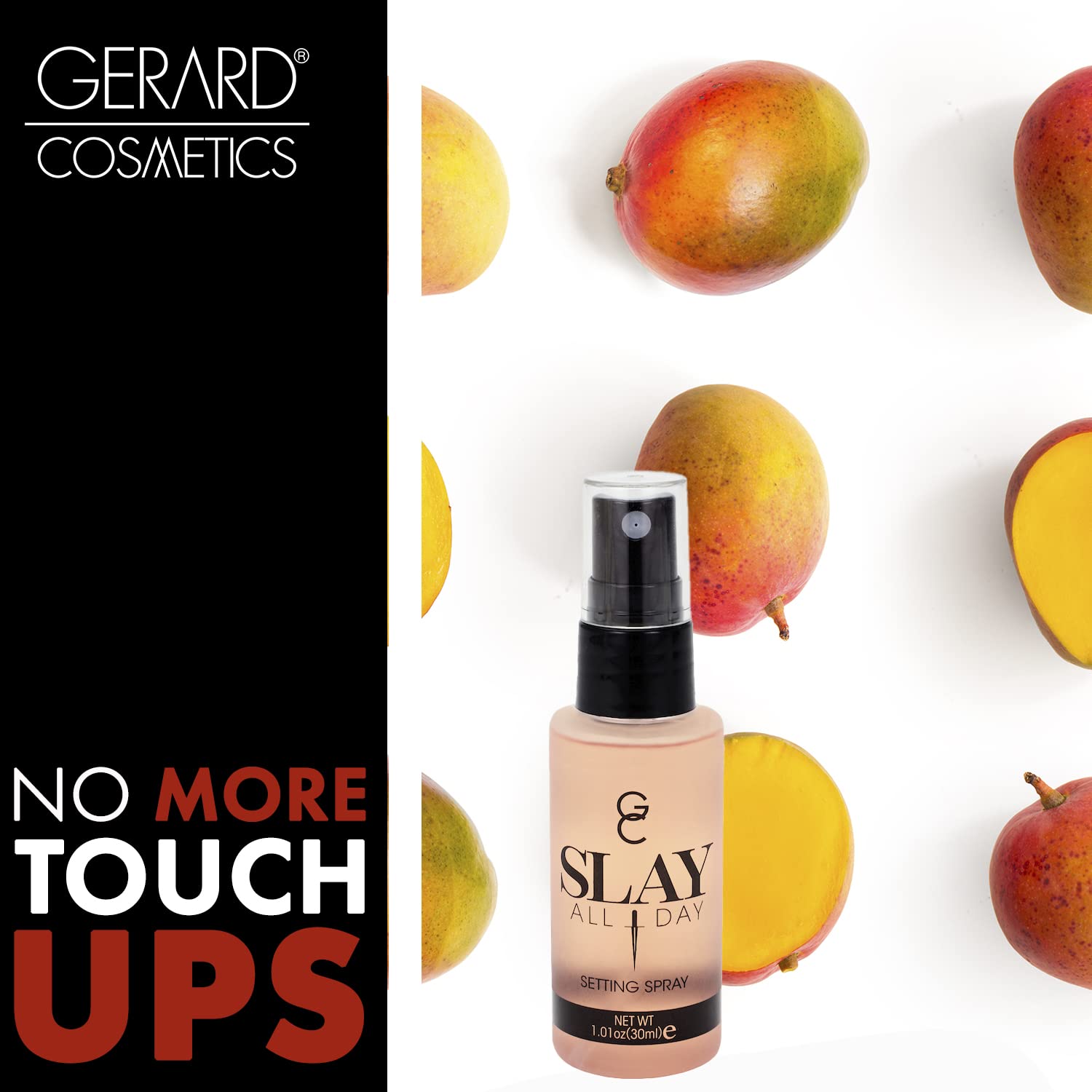 Gerard Cosmetics Makeup Setting Spray Mini (Mango) | Slay All Day Scented Makeup Finishing Spray | Oil Control, Matte Finish, Cr