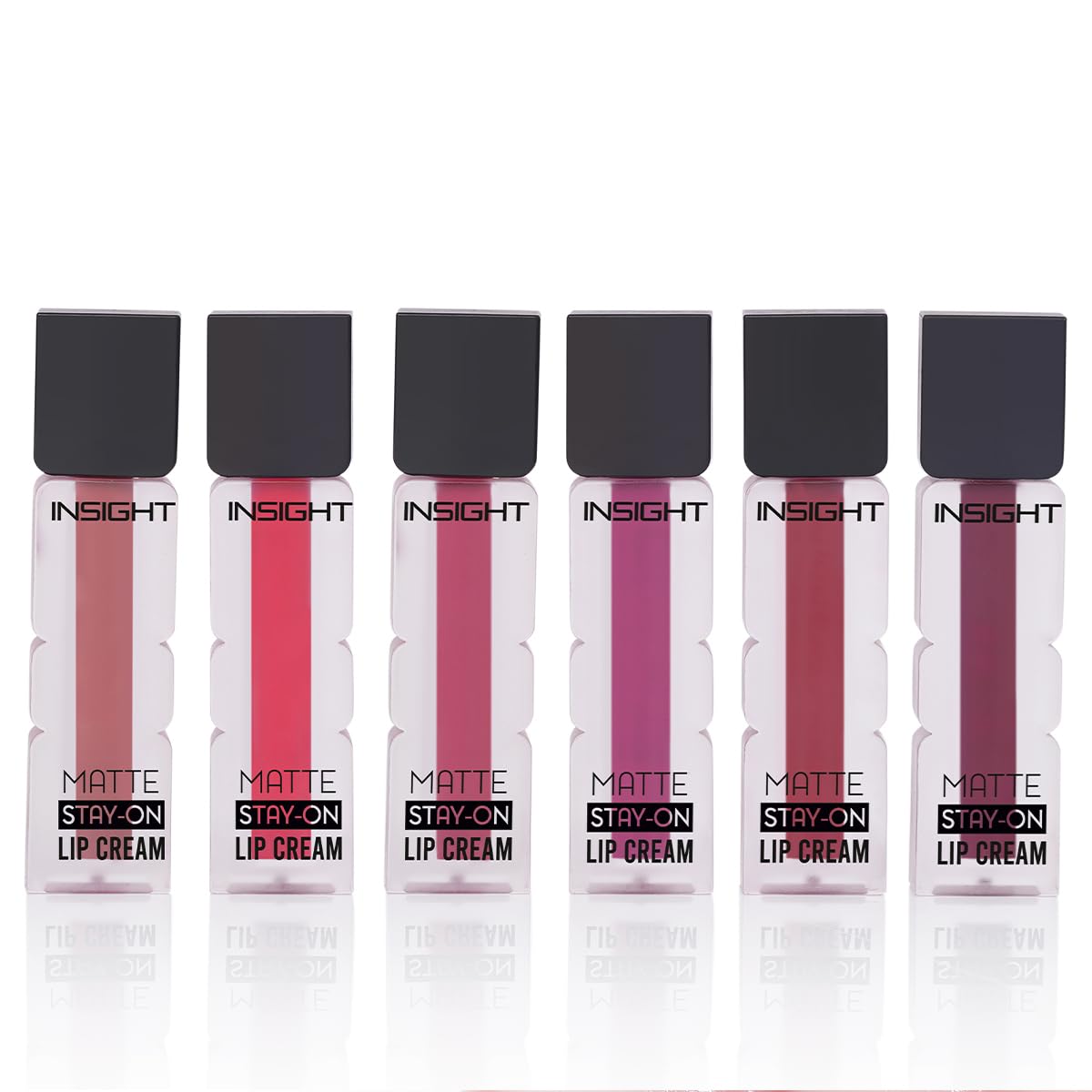 Insight Matte Stay-On Lip Cream - Set A | Lightweight, Long-Lasting, Quick-Dry Formula With Soft Velvety Finish - 21G