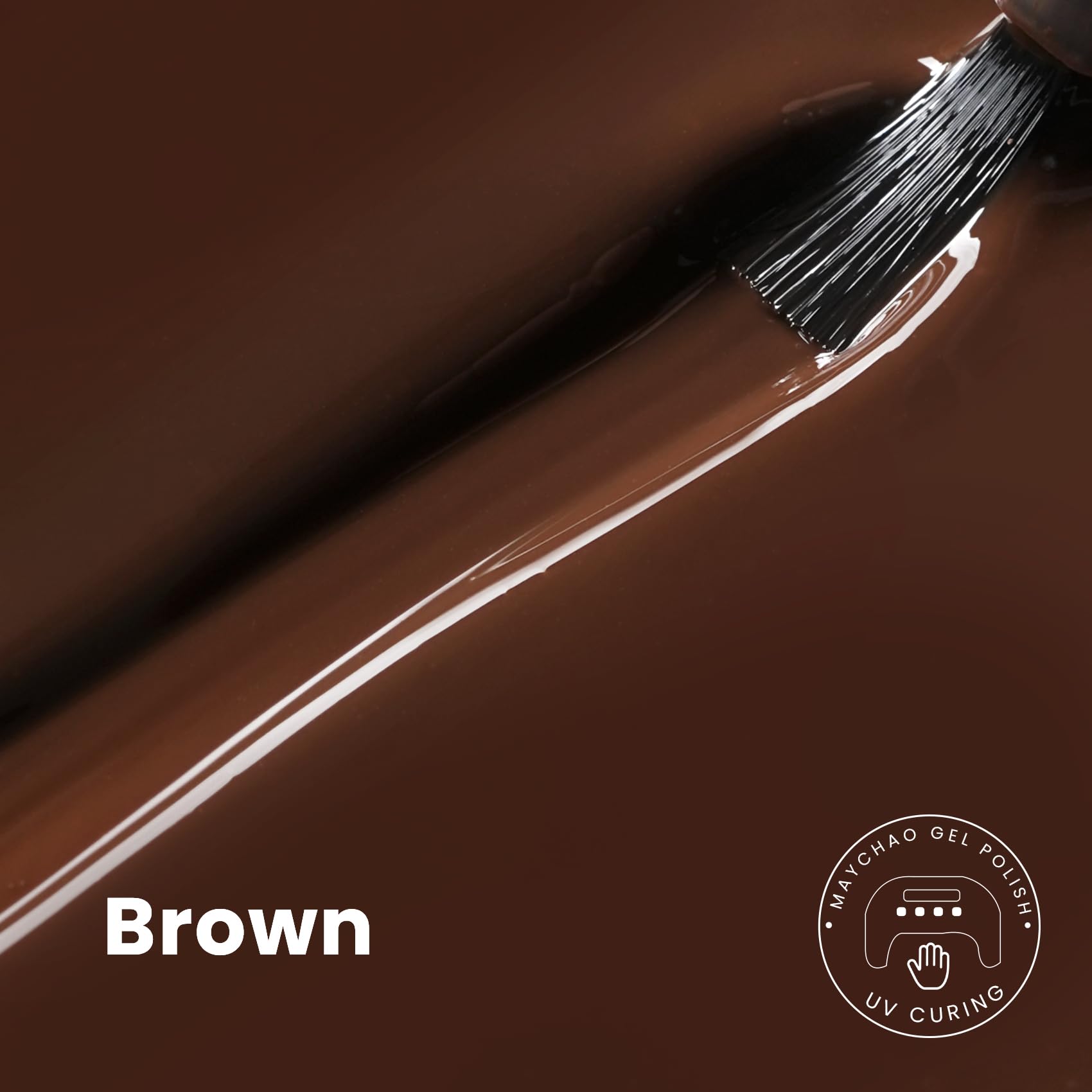 Maychao 15Ml Brown Gel Nail Polish 1Pc Brown Gel Polish Soak Off Uv Led Nail Polish Nail Art Starter Manicure Salon Diy At Home,
