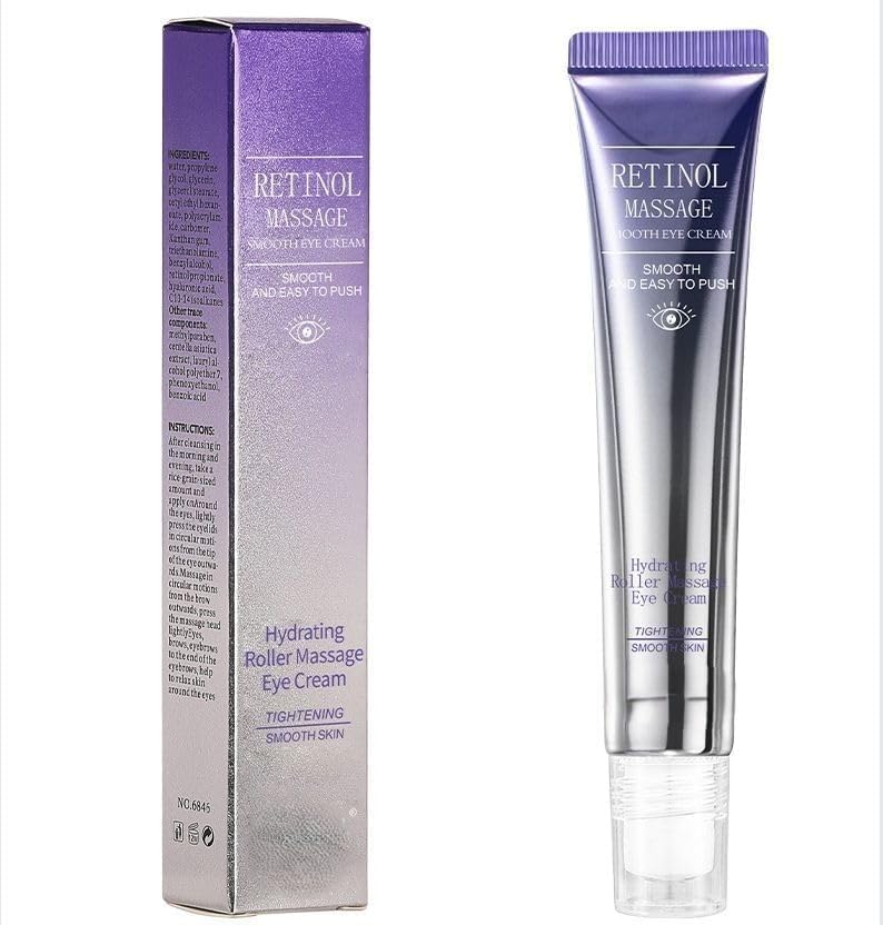 Herbalix Eye Cream With Cooling Roller For Daily Skin Care | Lightweight Moisturizing Eye Cream | Hydrating Formula For Under Ey