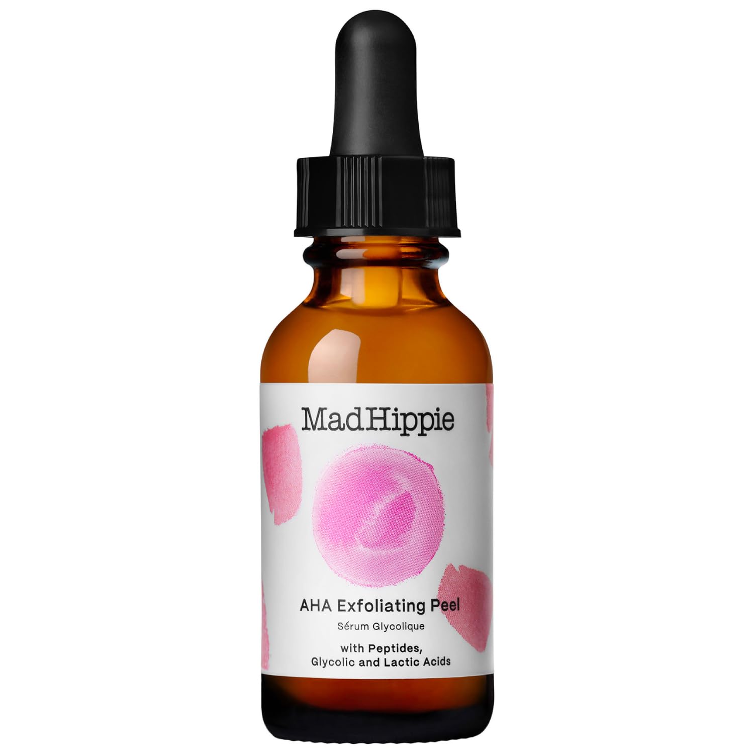 Mad Hippie AHA Exfoliating Peel - Discoloration Correcting Serum for Face, Lactic Acid & Glycolic Acid Peel with Peptides, Hyalu