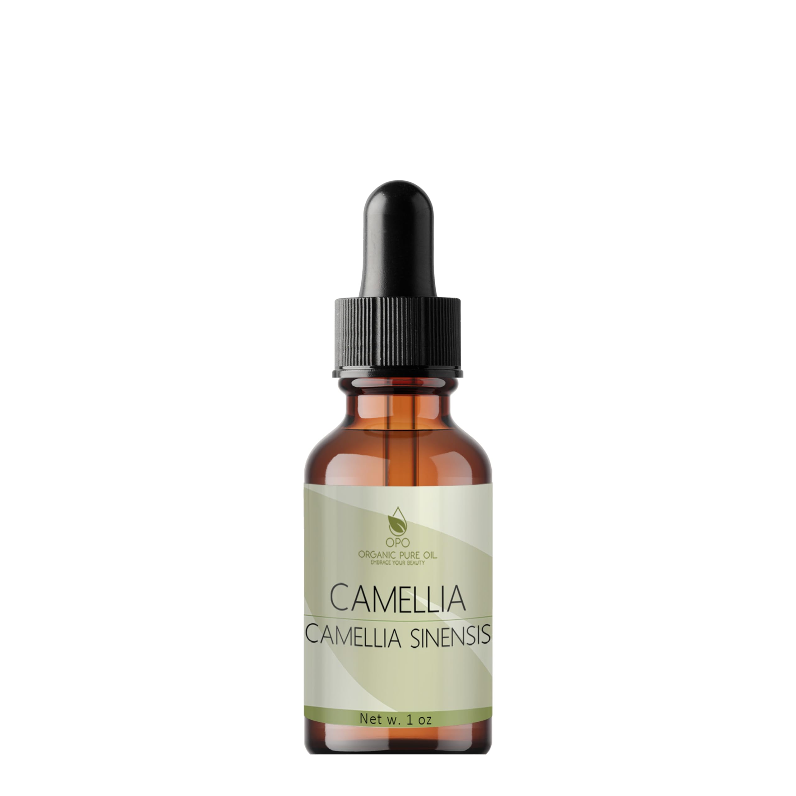 OPO Japanese Camellia Seed Oil - 1 oz Glass & Dropper Cold Pressed, Unrefined, Extra Virgin, Perfect for Body, Skin, Hair, Face,