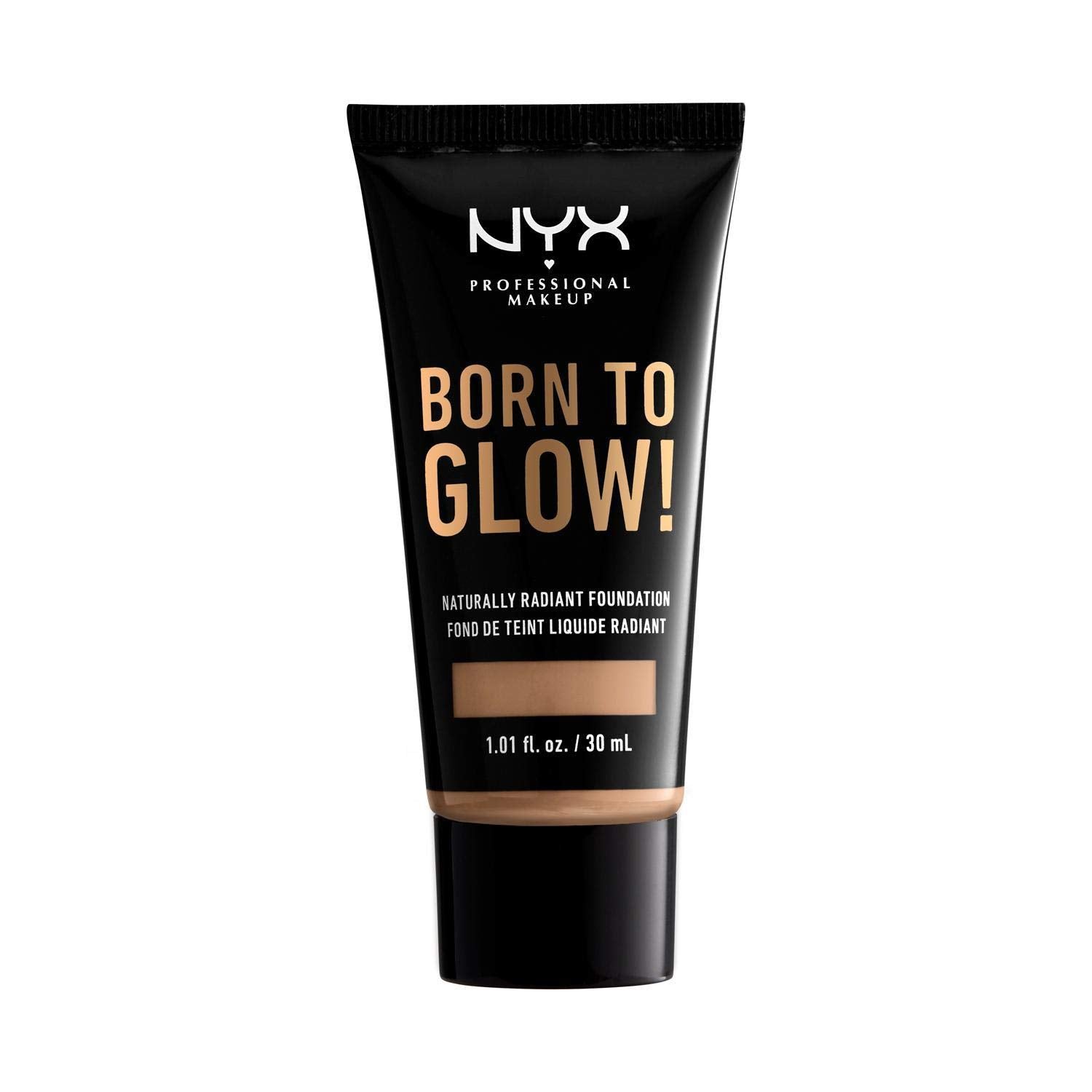 NYX PROFESSIONAL MAKEUP Born To glow Naturally Radiant Foundation, Medium coverage - Tan