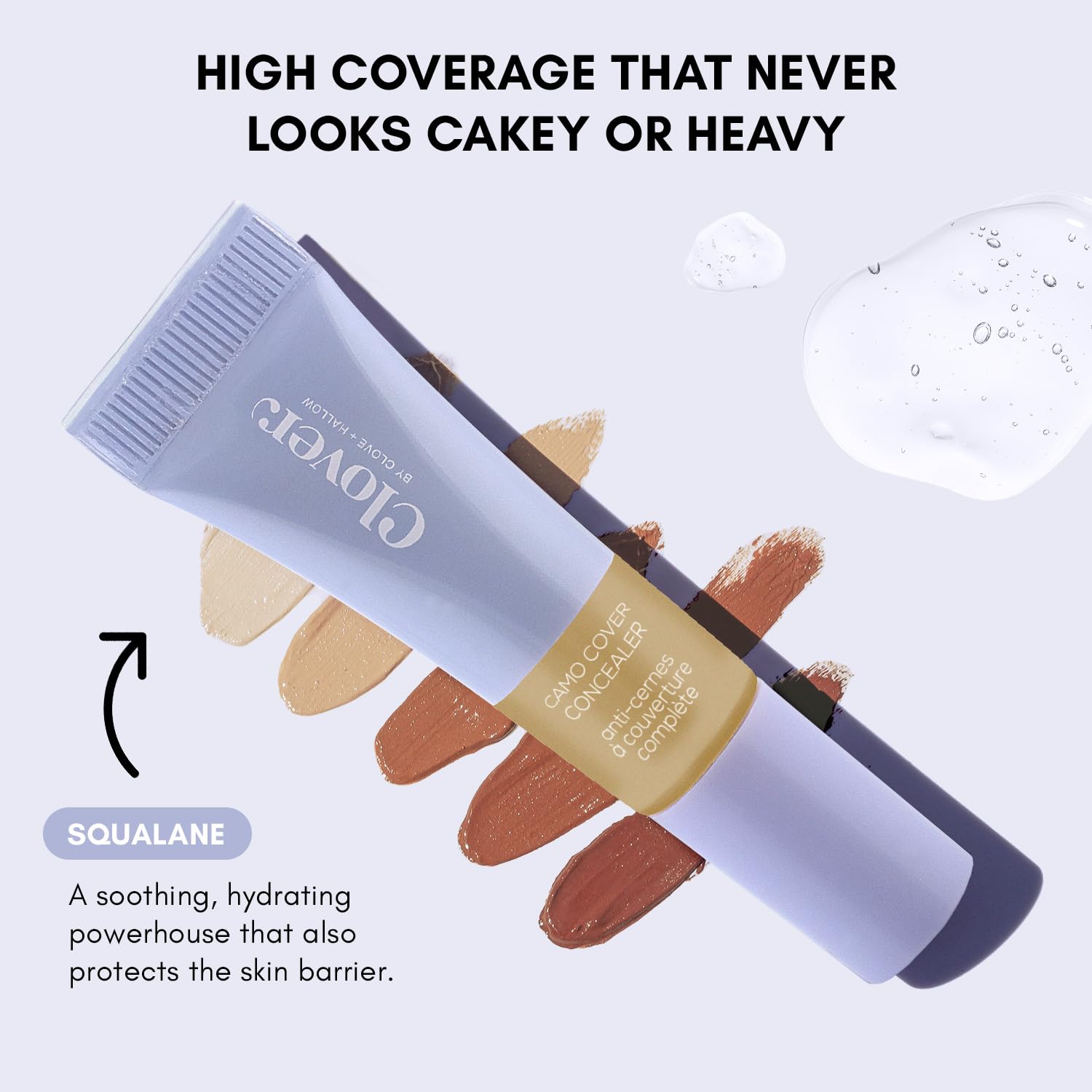 Clover Camo Cover Face & Under Eye Concealer Cruelty-Free & Vegan Natural Makeup