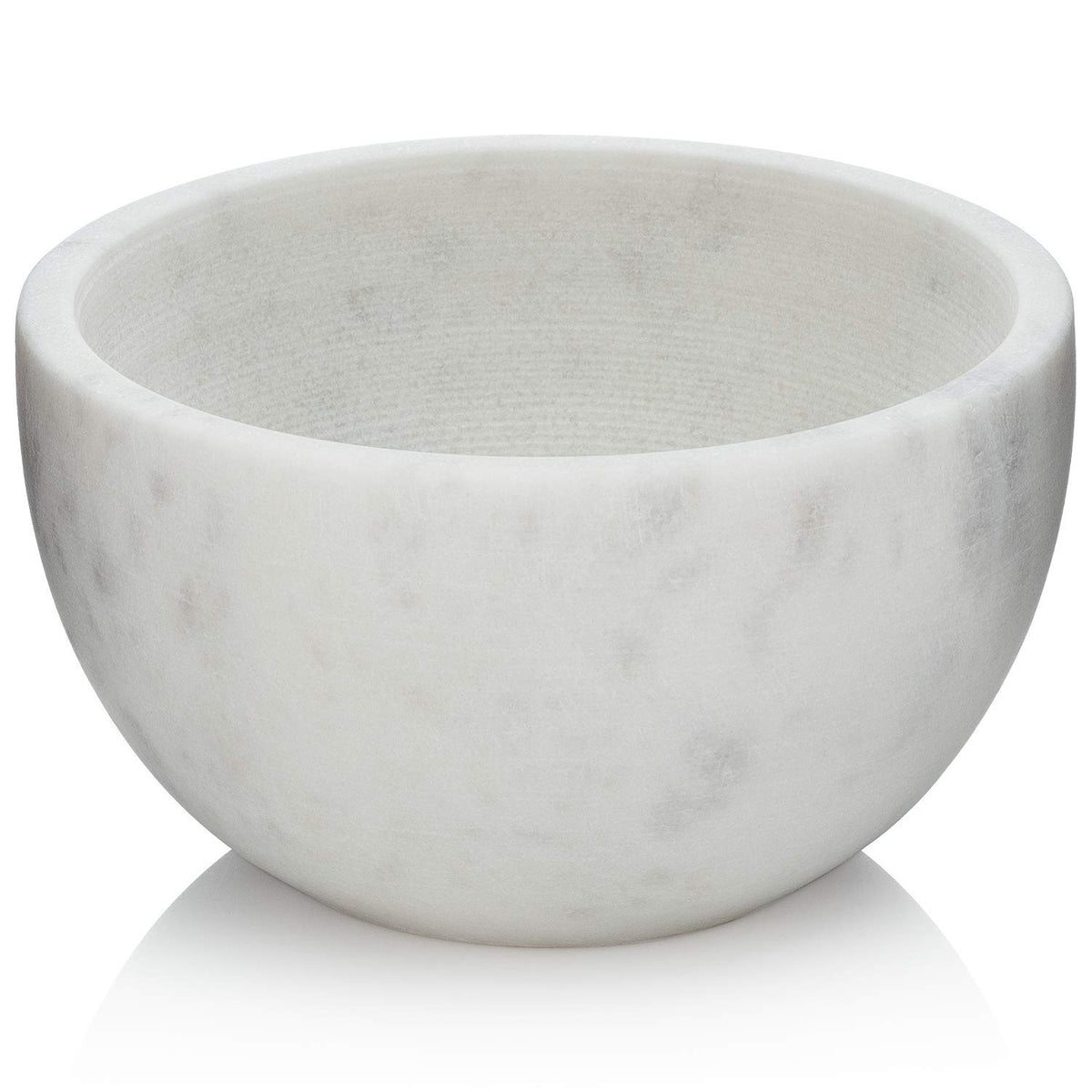 Beau Brummell The Original Marble Shaving Soap Bowl Handmade from 100% Natural Marble with Interior Grooves for Maximum Lather |