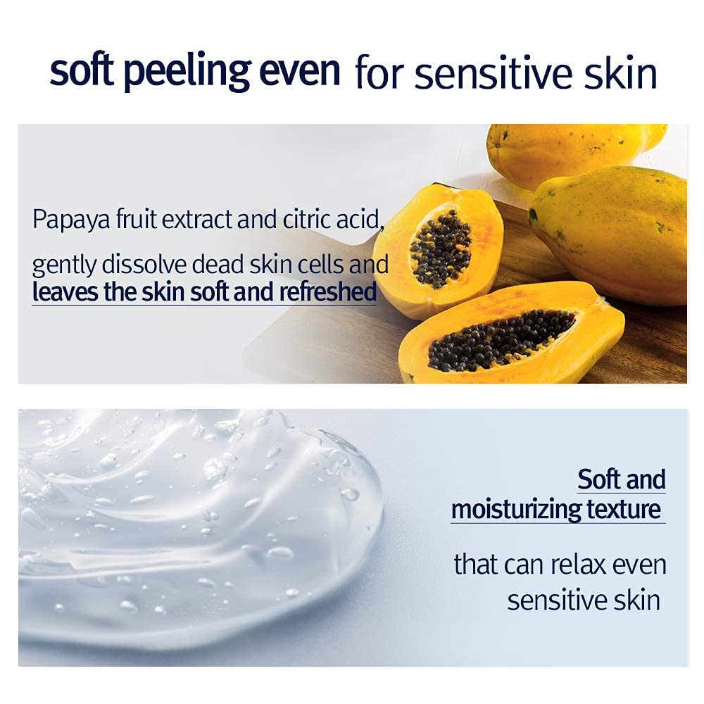 [Pky] Pyunkang Yul Peeling Gel With Immediate Visible Effect, Mild And Smooth Face Scrub With Papaya And Aha, Zero-Irritation, K