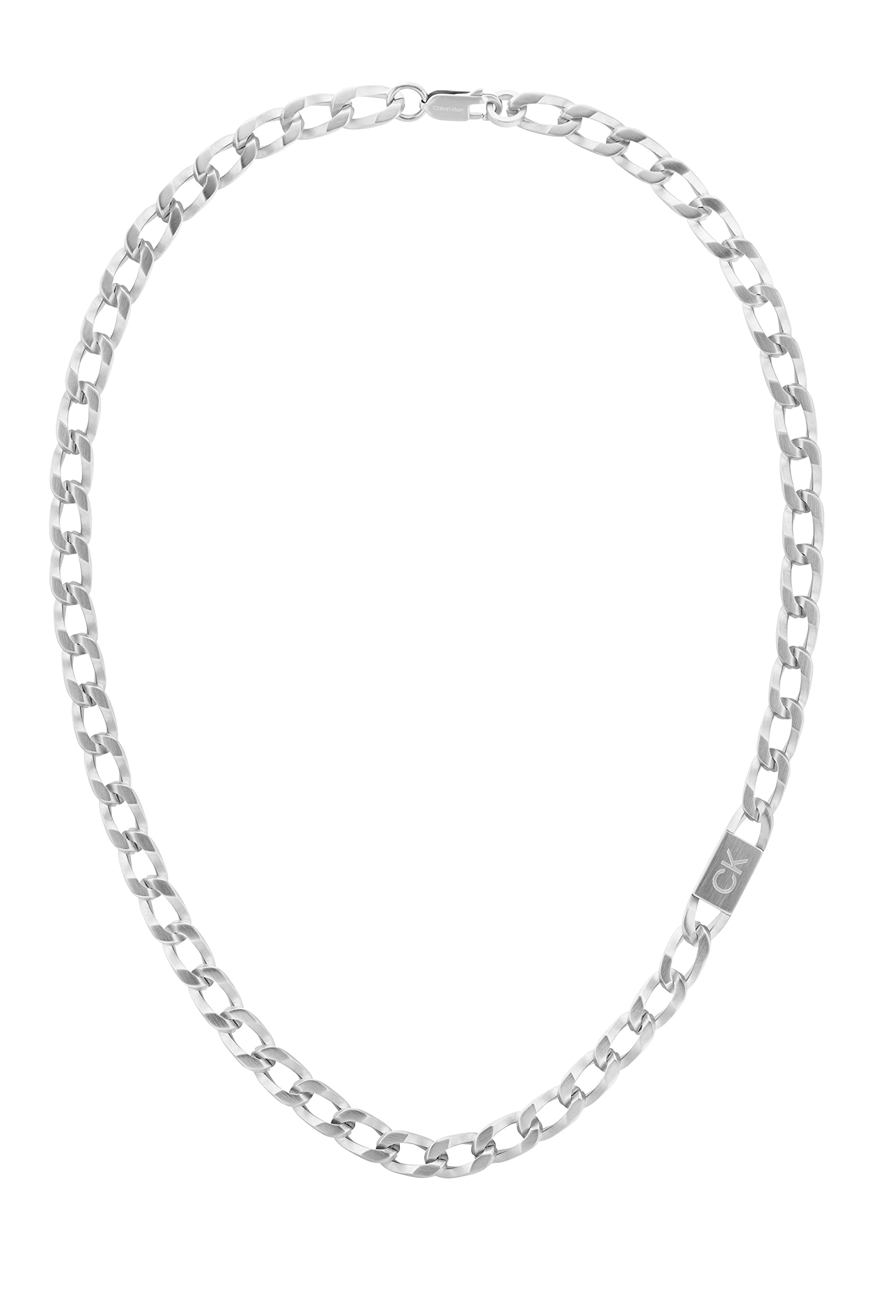 Calvin Klein Jewelry Mens Chain Link Necklace Color: Silver (Model: 35000251)