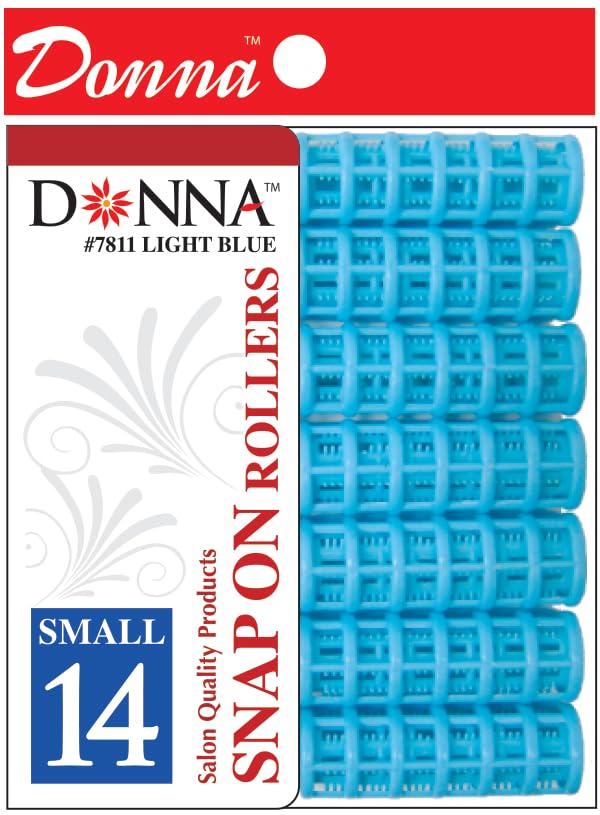 DONNA Snap on Rollers Rollers Foam Hair Rollers Hair Curlers Hair Clips for Hairdressing Styling Heatless Hair Curler 1/2''(D) S