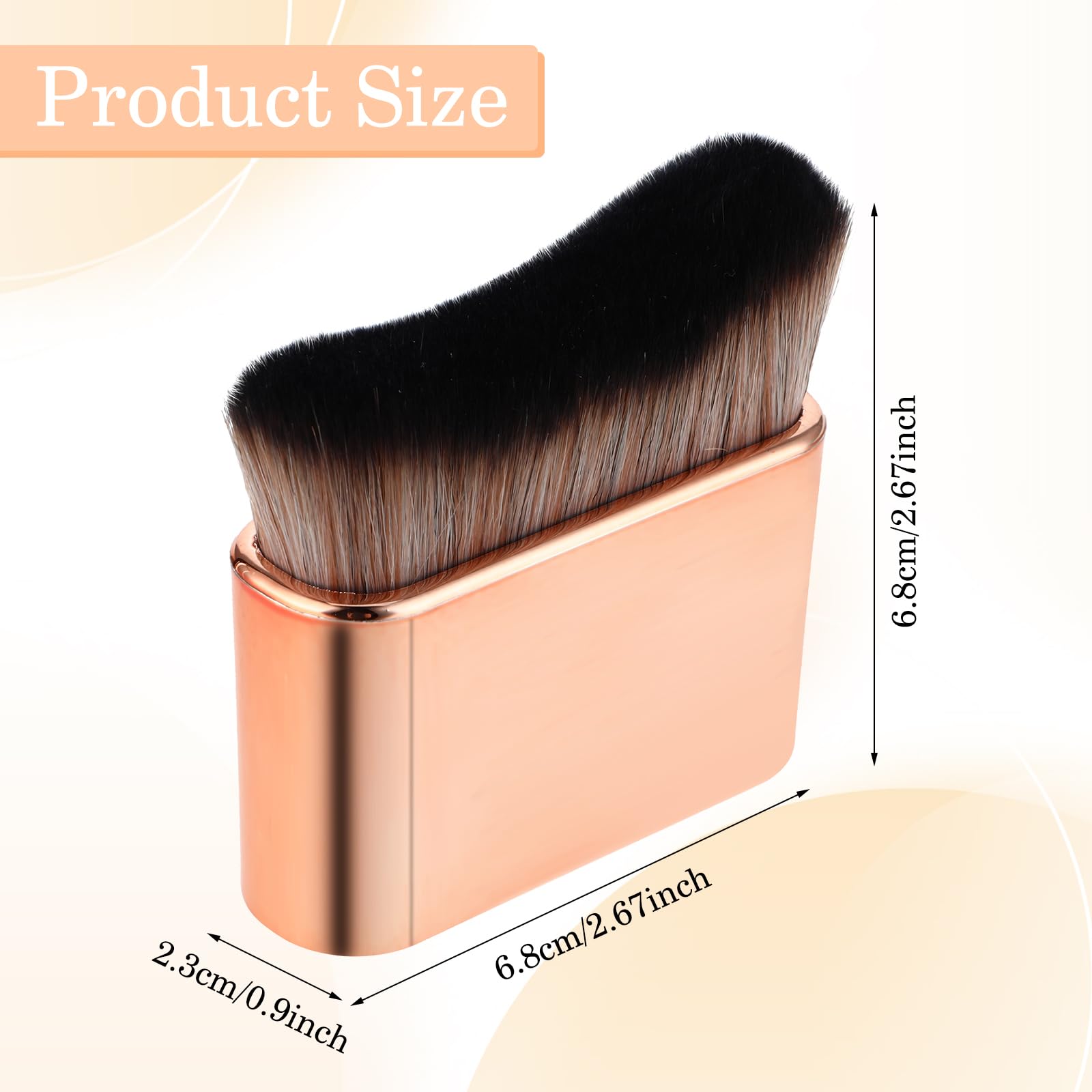 Molain Self Tanner Brush, Large Kabuki Brush For Body, Sunless Tanner Makeup Brushes, Face Makeup Brush For Foundation, Blusher,