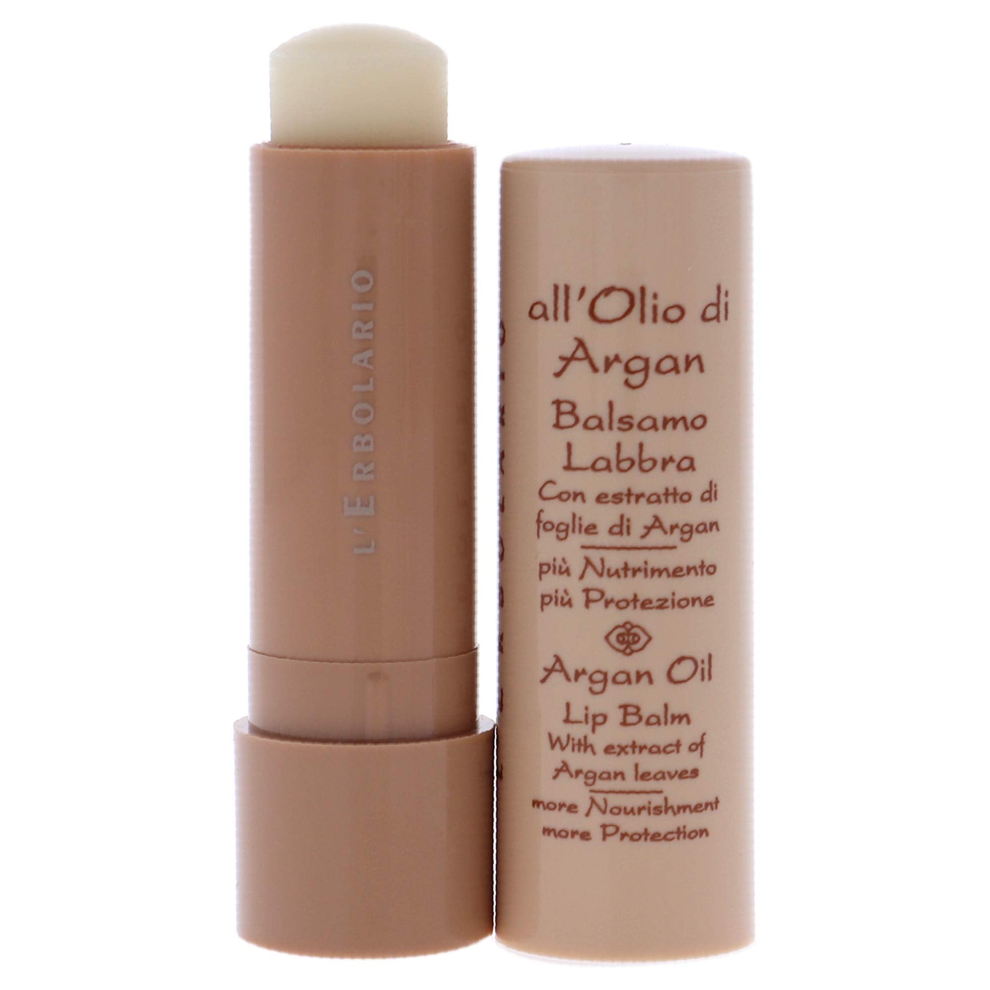 Lerbolario Argan Oil Lip Balm - For Lips That Are Always Soft And Protected - Nourishing And Compacting Properties - Contains Ex