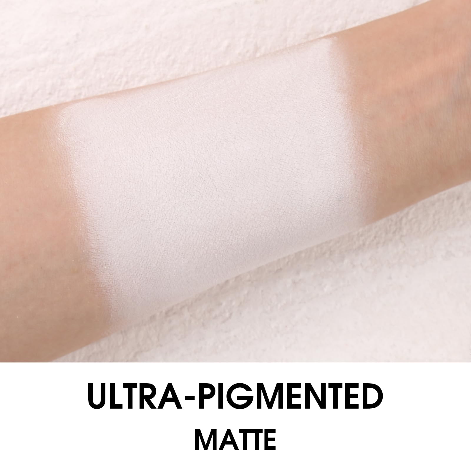 UCANBE White Single Eyeshadow Palette, Highly Pigmented Matte Eye Shadow Powder, Professional Long-Lasting Waterproof Makeup Pal