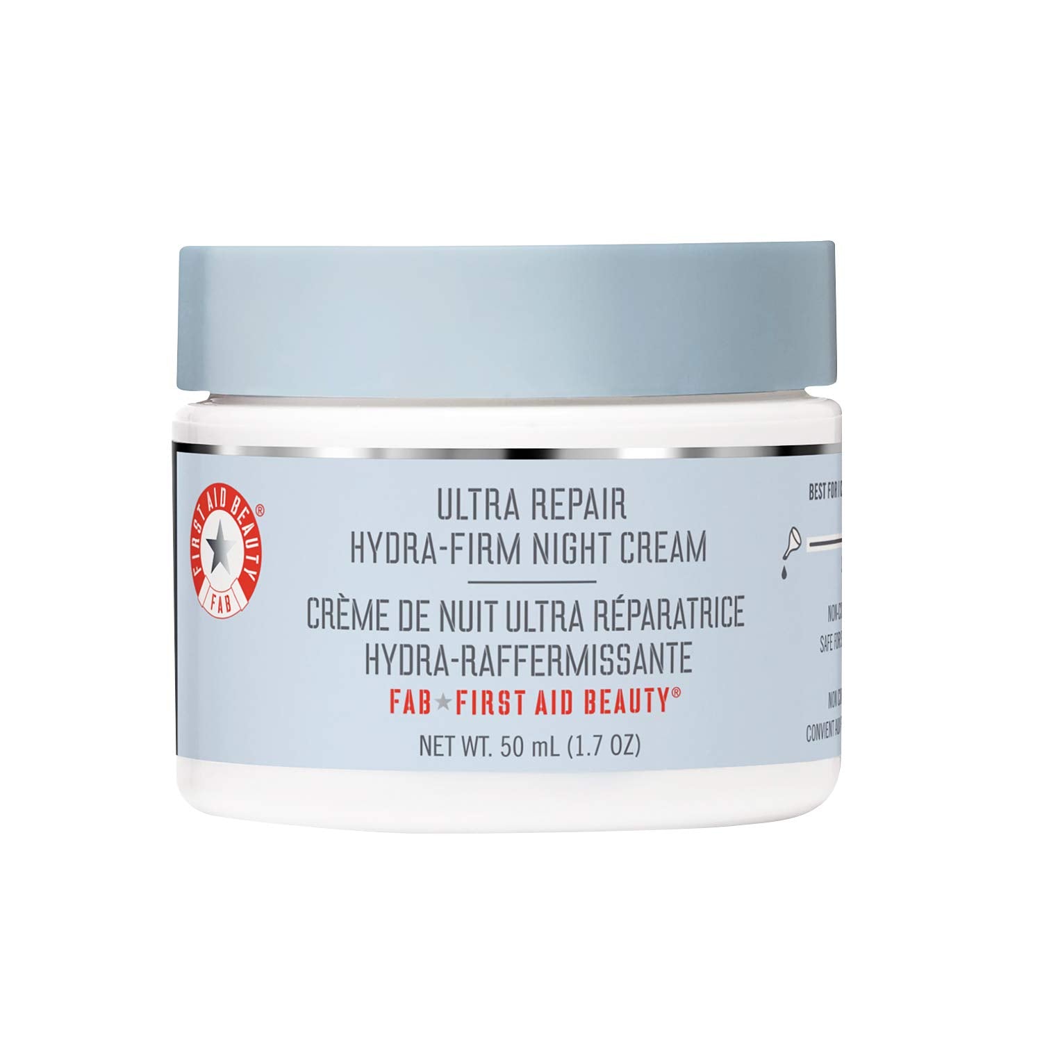 First Aid Beauty Ultra Repair Hydra-Firm Night Cream, Intense Nighttime Moisturizer - 1.7 Oz.