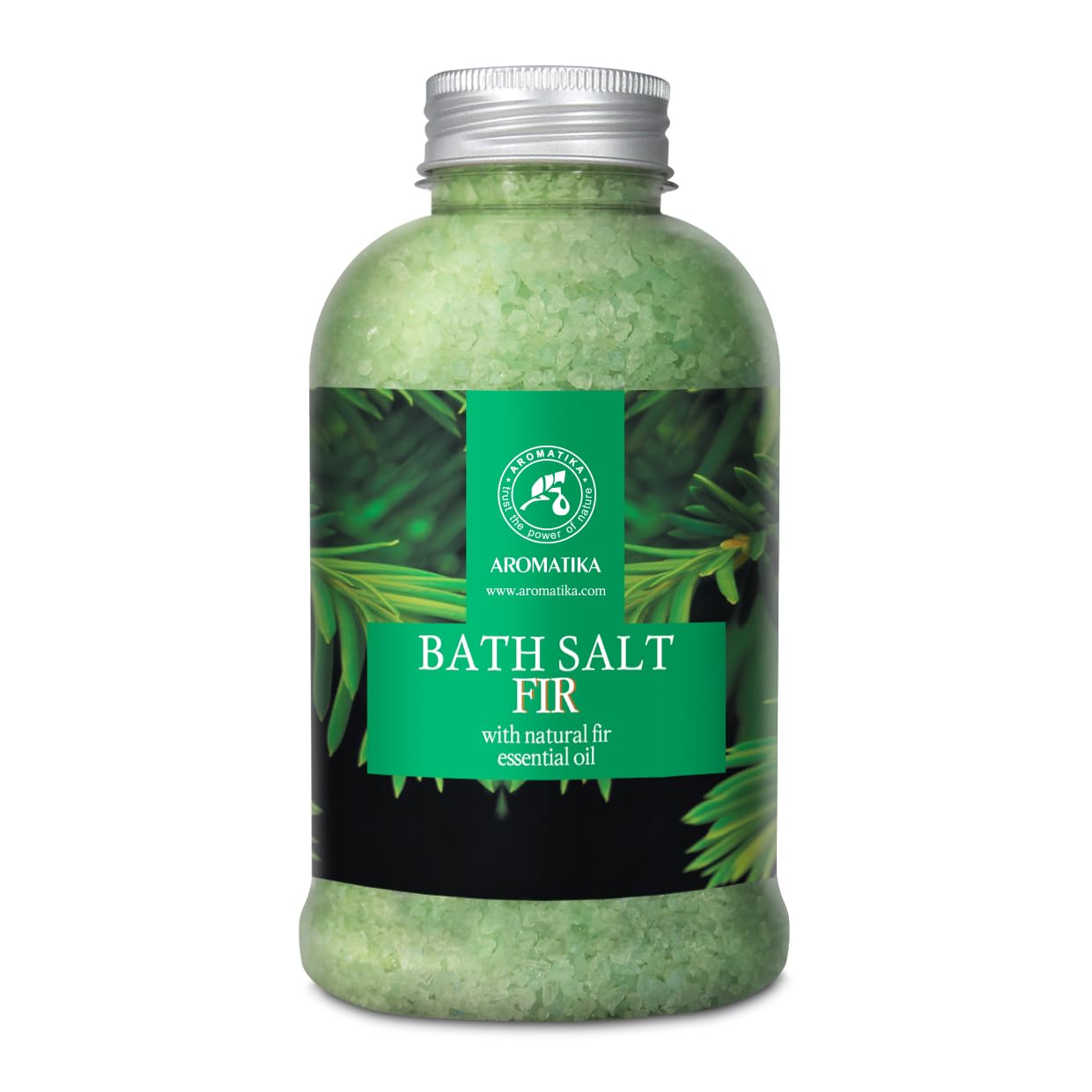 Fir Bath Salt With Natural Fir Essential Oil 21.16 Ounces - Natural Bath Sea Salt - Coniferous Salts - Best For Bath - Good Slee