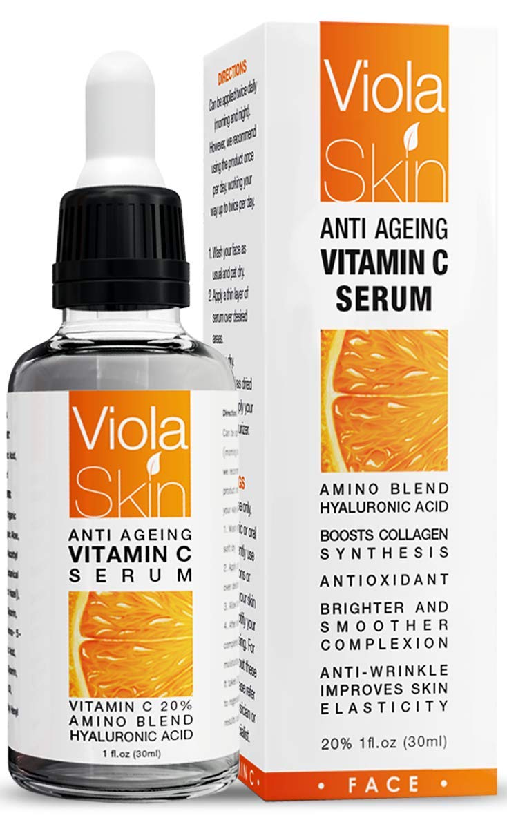 PREMIUM Vitamin c Serum For Face with Hyaluronic Acid Serum - Anti Ageing & Anti Wrinkle Serum - This Vegan Vitamin c Serum Will