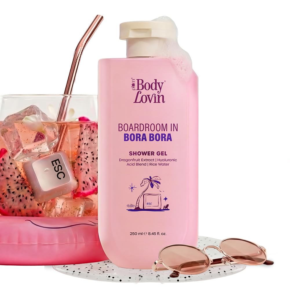Plum Bodylovin Boardroom In Bora Bora Shower Gel | Hydrating & Brightening Body Wash | Dragonfruit Extract, Hyaluronic Acid Blen