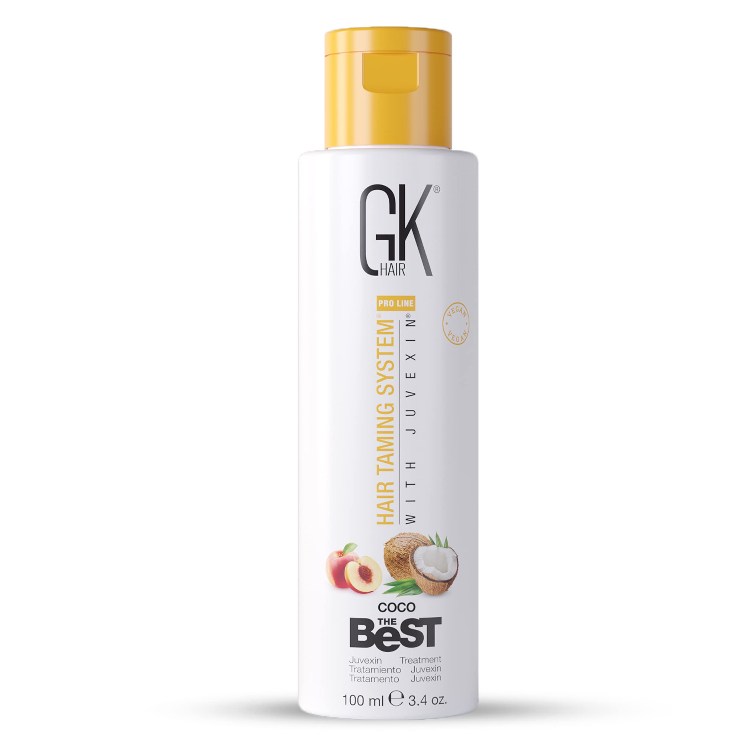 GK HAIR Global Keratin The Best COCO (3.4 Fl Oz/100ml) Smoothing Keratin Hair Treatment - Professional Brazilian Complex Blowout