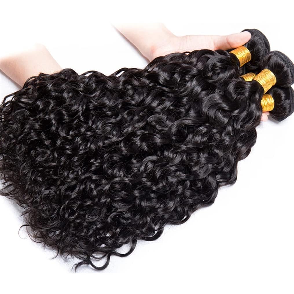 Human Hair Bundles Water Wave 3 Bundles 26 28 30 Inch 10A Brazilian Virgin Water Wave Bundles Human Hair For Women Wet And Wavy