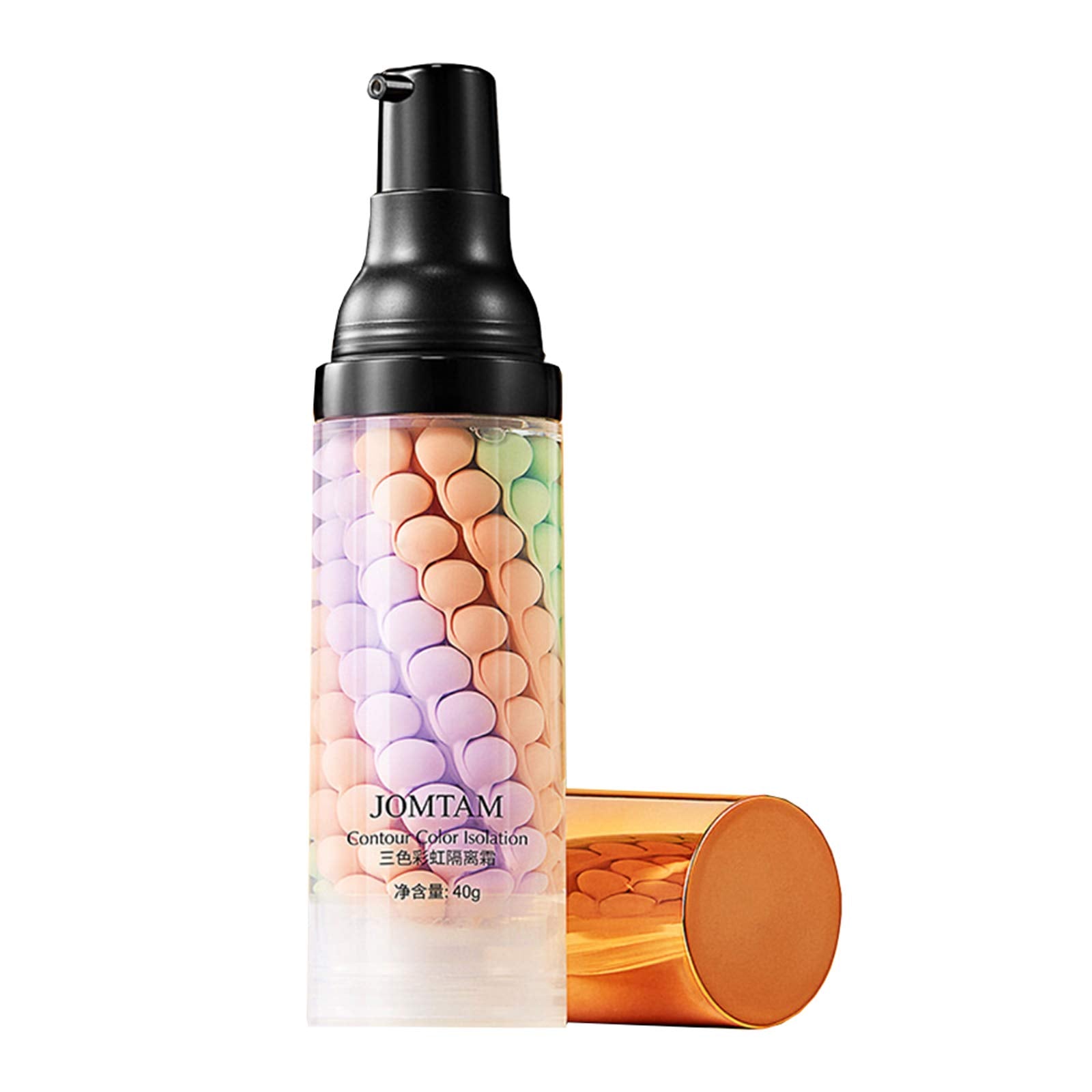 Jomtam Contour Multi-Color Pink Green Purple Isolation Waterproof Natural Makeup Protection Hydration Oil Balance Moisturizing 4