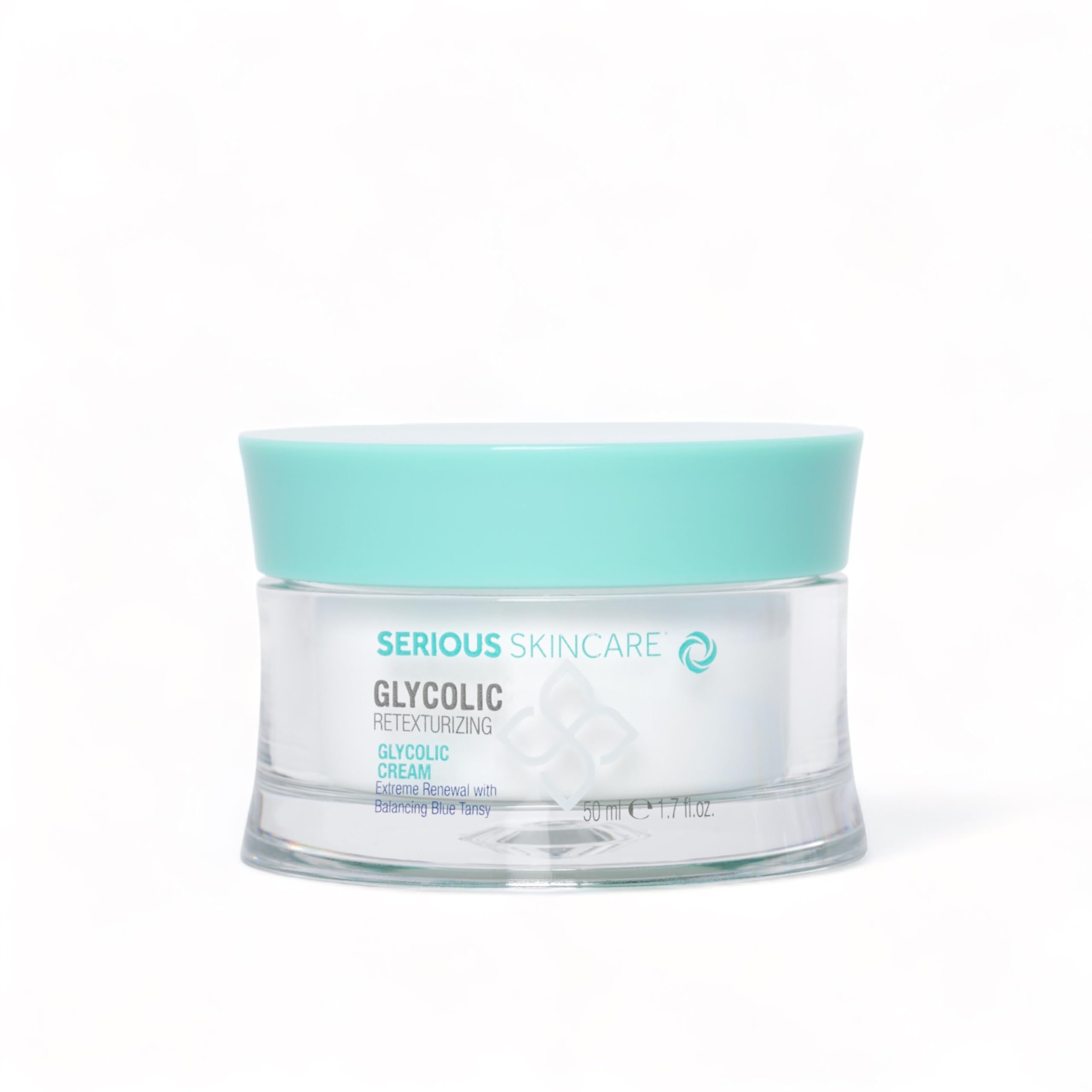 Serious Skincare - Glycolic Retexturizing Face Cream for Hydration - Soothing, Balancing Blue Tansy - Exfoliating for Smoother S