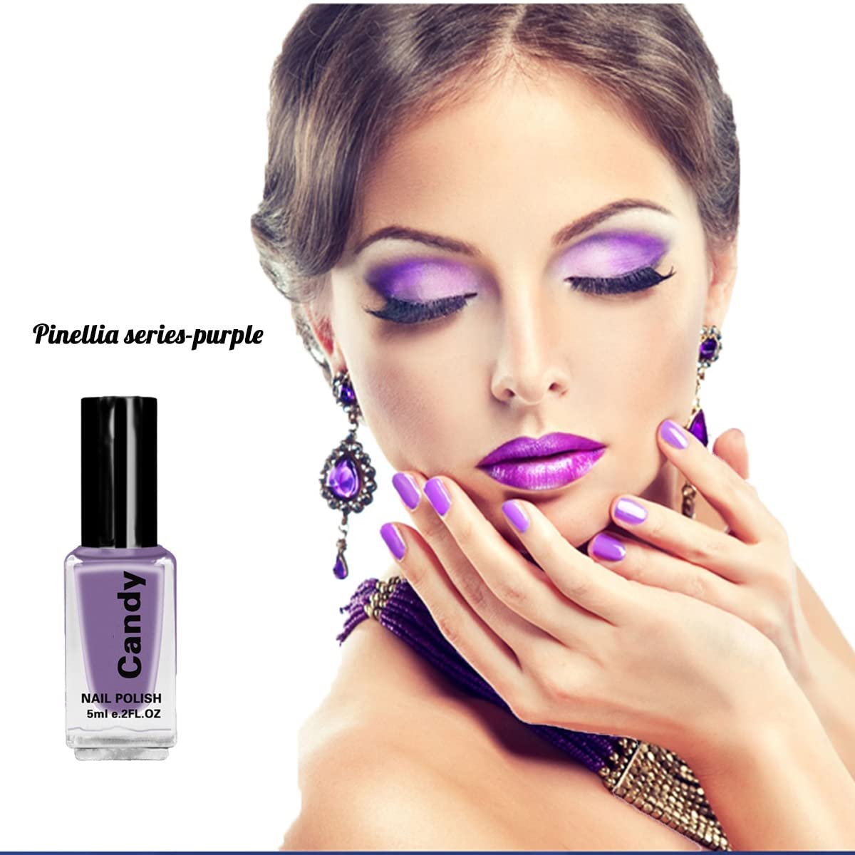 Tophany 6 Bottles Nail Polish Set, Quick Dry Long Lasting And Not Easy To Peel Off Nail Polish Nail Art Decoration For Women And