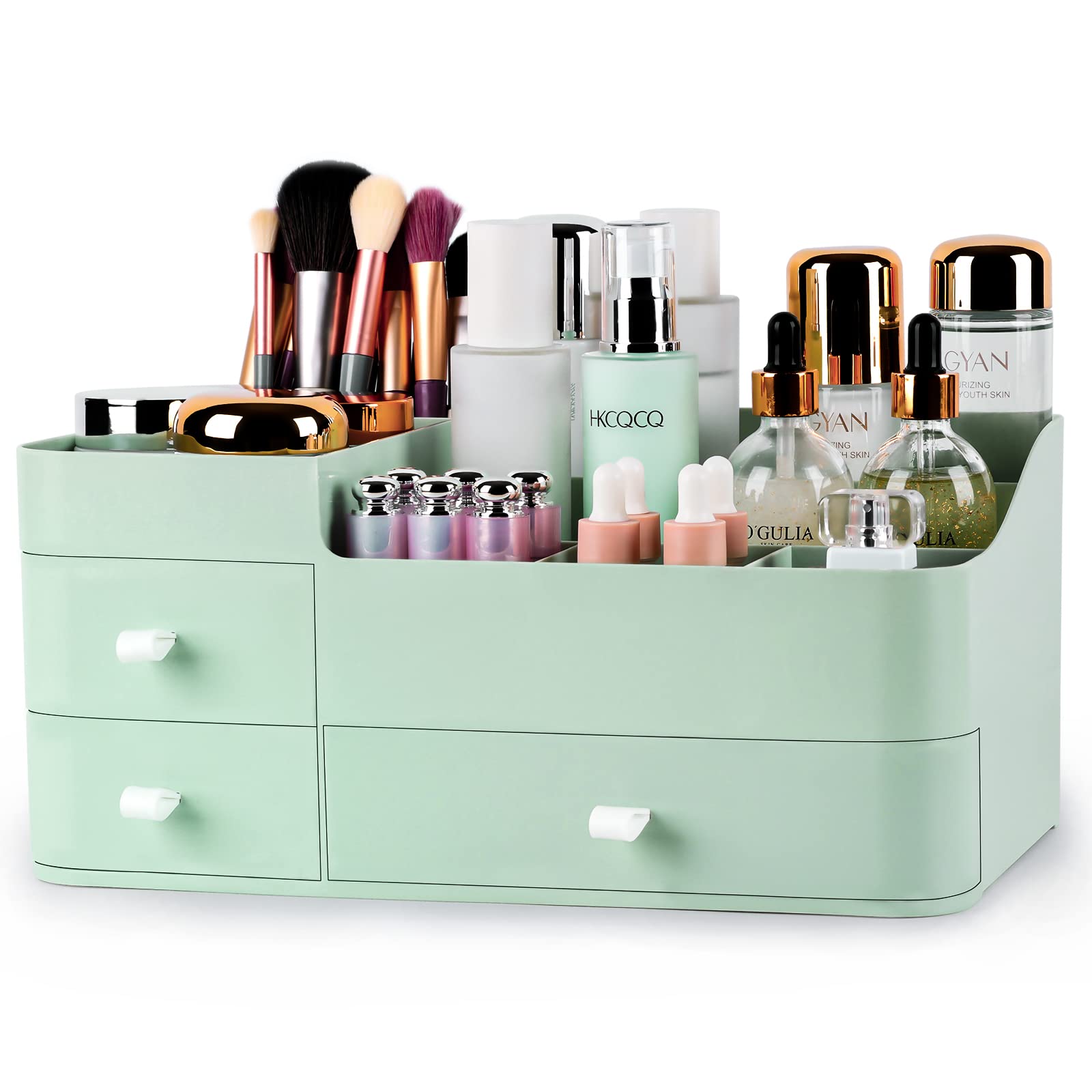 Onxe Makeup Organizer With Drawers,Large Capacity Countertop Organizer For Vanity,Bathroom And Bedroom Desk Cosmetics Organizer