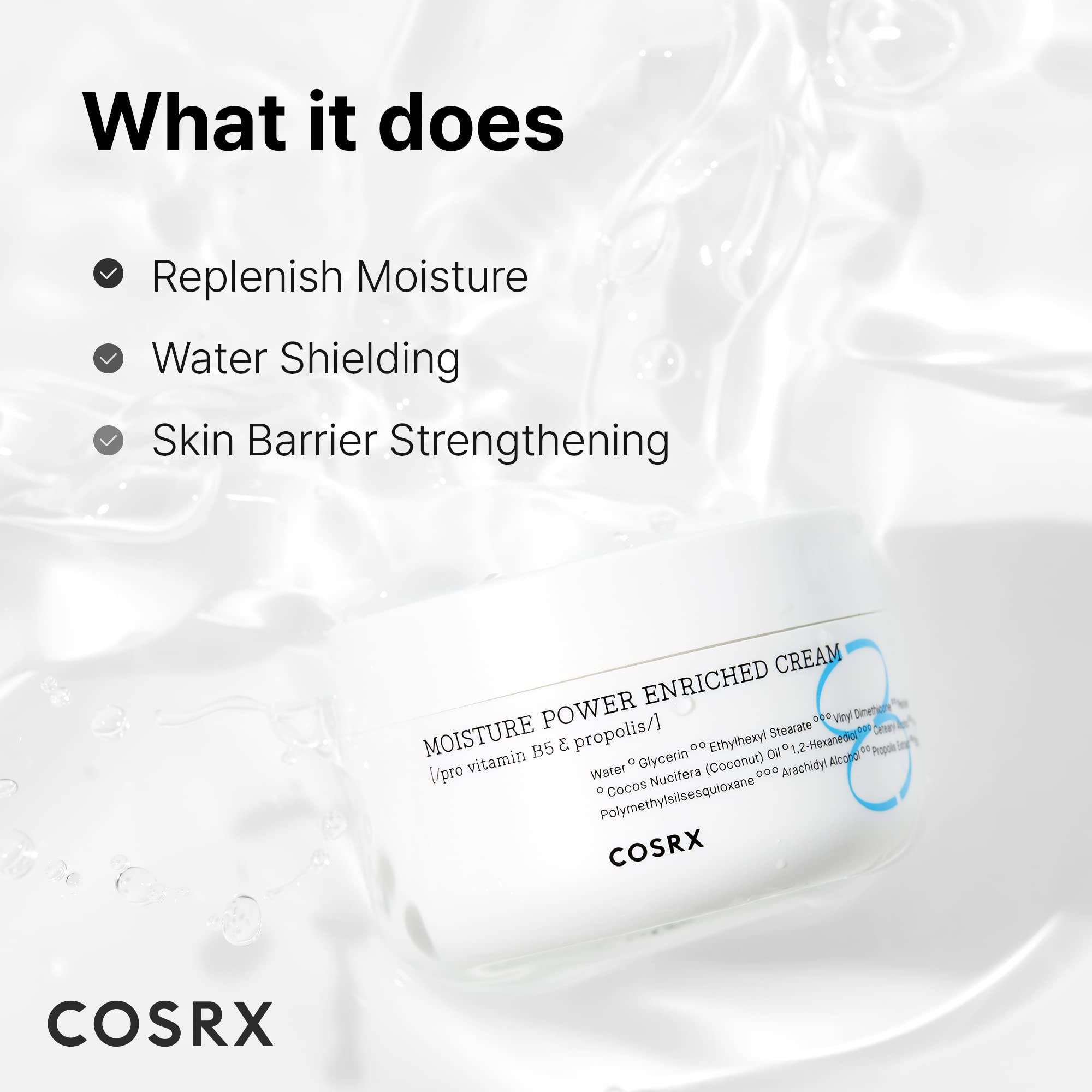 Cosrx Hyaluronic Acid Moisturizer For Day & Night With Pro Vitamin B5 (D Panthenol) 50Ml/1.69 Fl.Oz | Propolis Extract, Ceramide