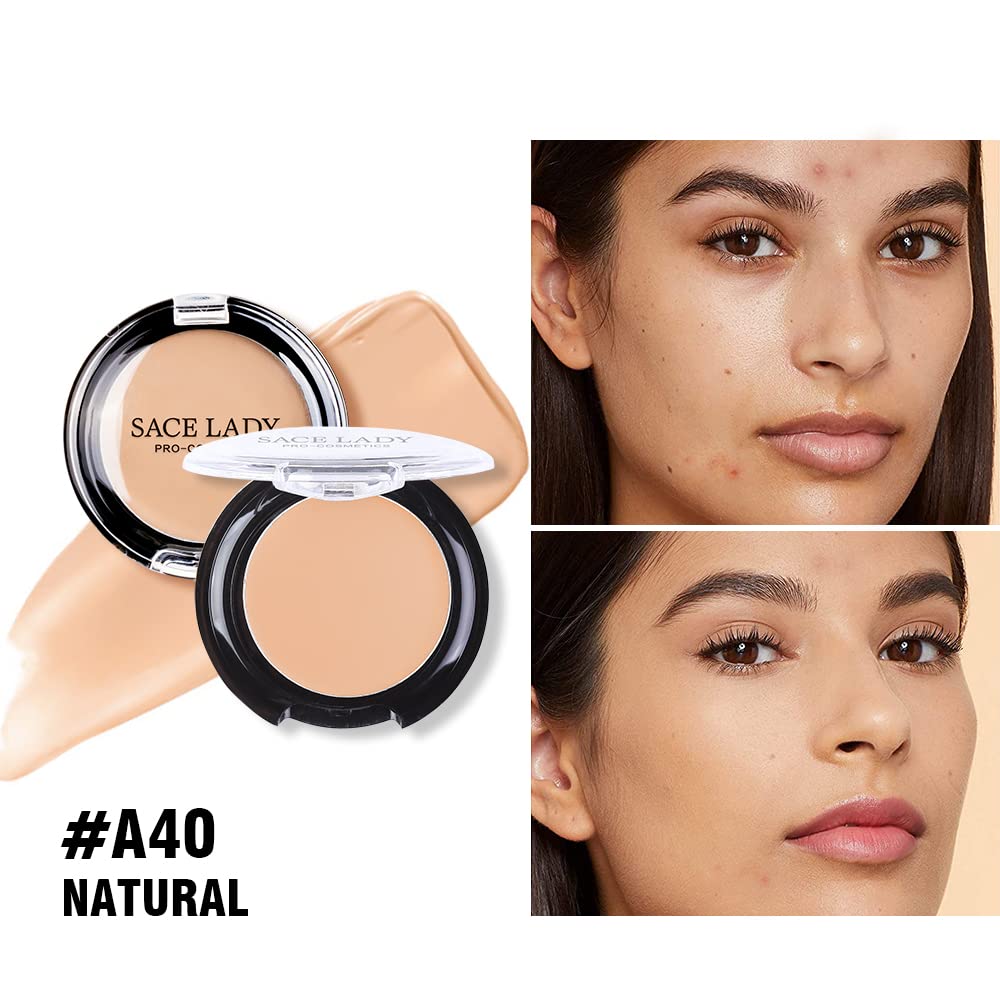 Full Coverage Concealer Cream Makeup, Waterproof Matte Smooth Concealer Corrector Long Lasting For Dark Spot Under Eye Circles C
