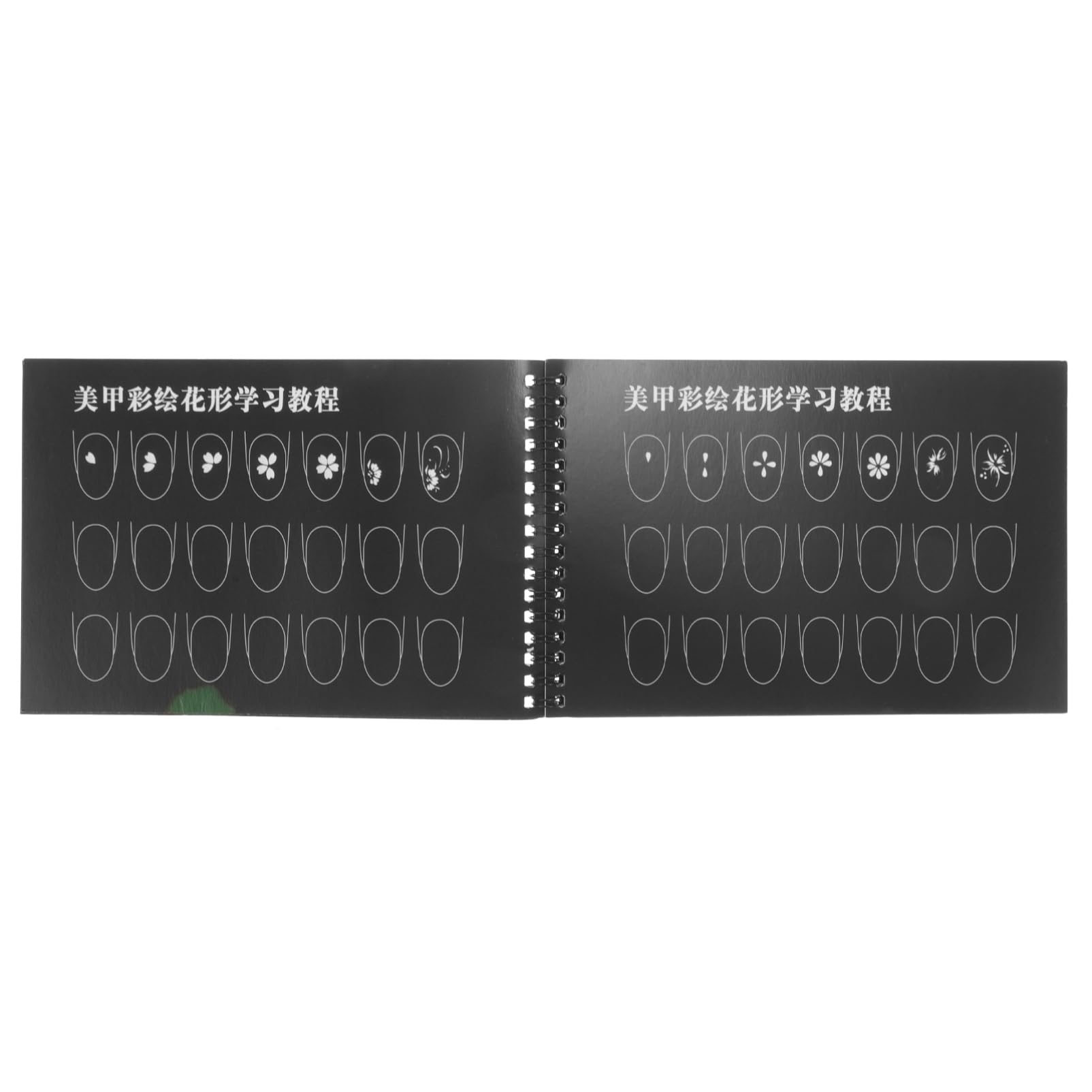 FRCOLOR Nail Art Practice Book Nail Painting Practice Template Nail Design Book Manicure Drawing Exercise Book for Nail Design f