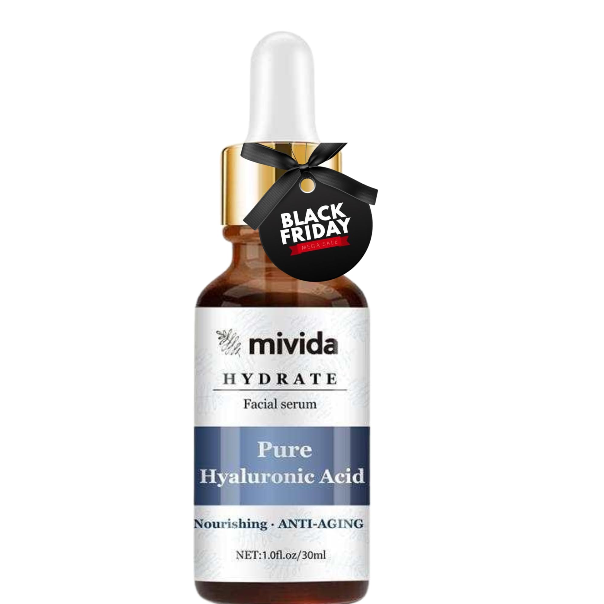 Gentle and Pure Hyaluronic Acid Facial Serum | Anti-Aging & Anti-Wrinkle Serum | Deep Hydration for Glowing Skin - 1 fl oz, Chri