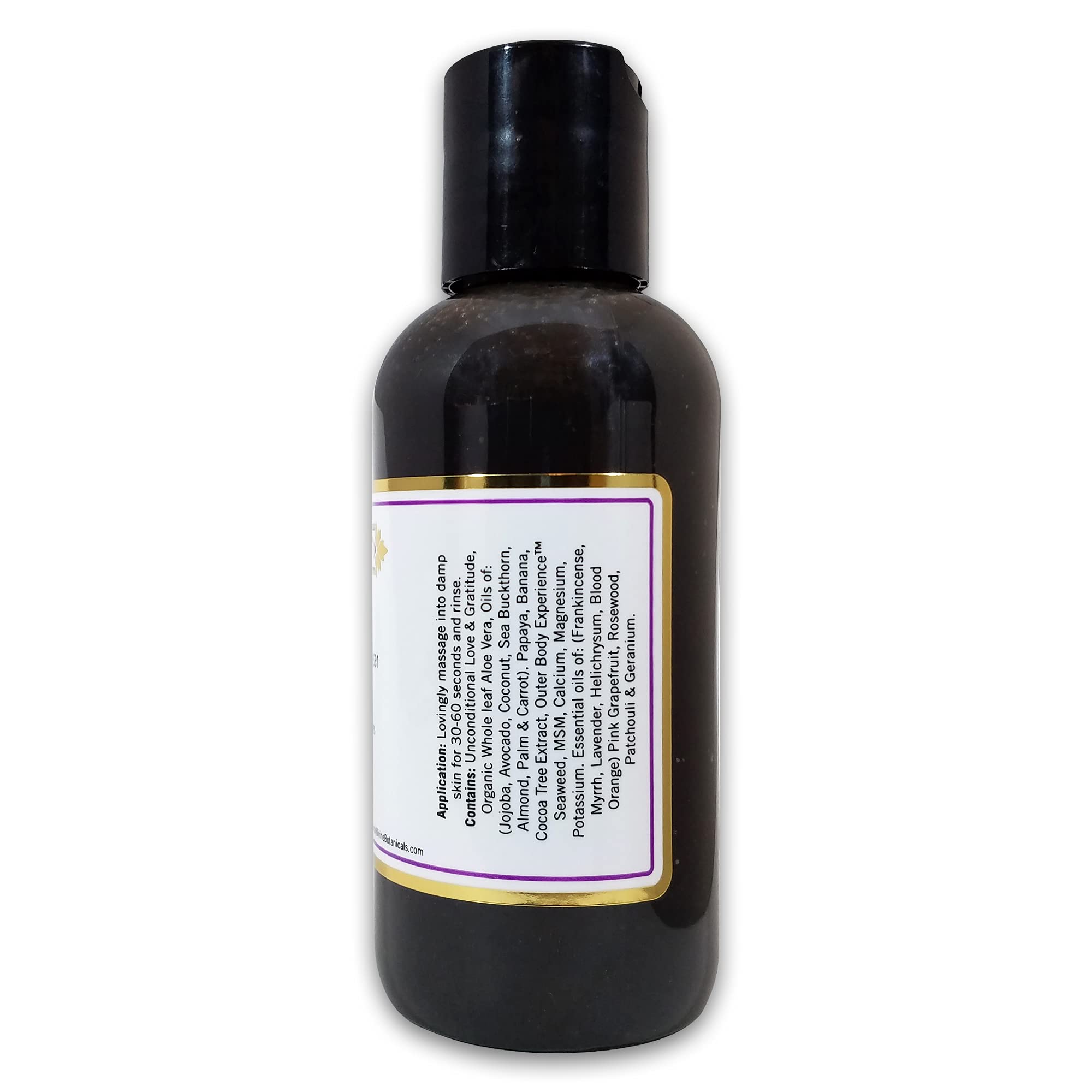 Simply Divine Botanicals Black Velvet - Natural and Organic Foaming Facial Cleanser to Clean Excess Oil, Remove Makeup, Prevent