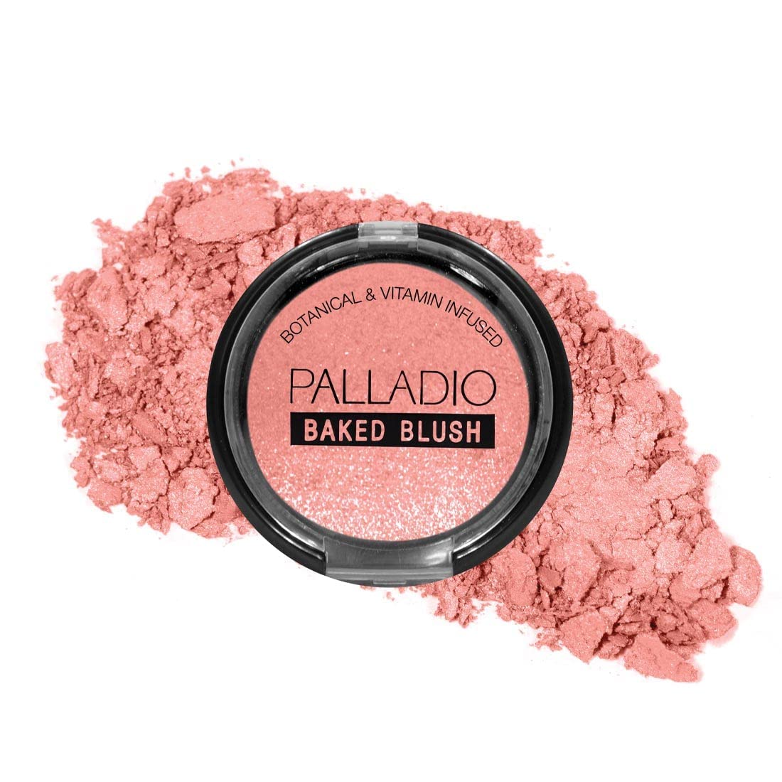 Palladio Baked Blush, Highly Pigmented Shimmery Formula, Easy to Blend and Highly Buildable, Apply Dry for a Natural Glow or Wet