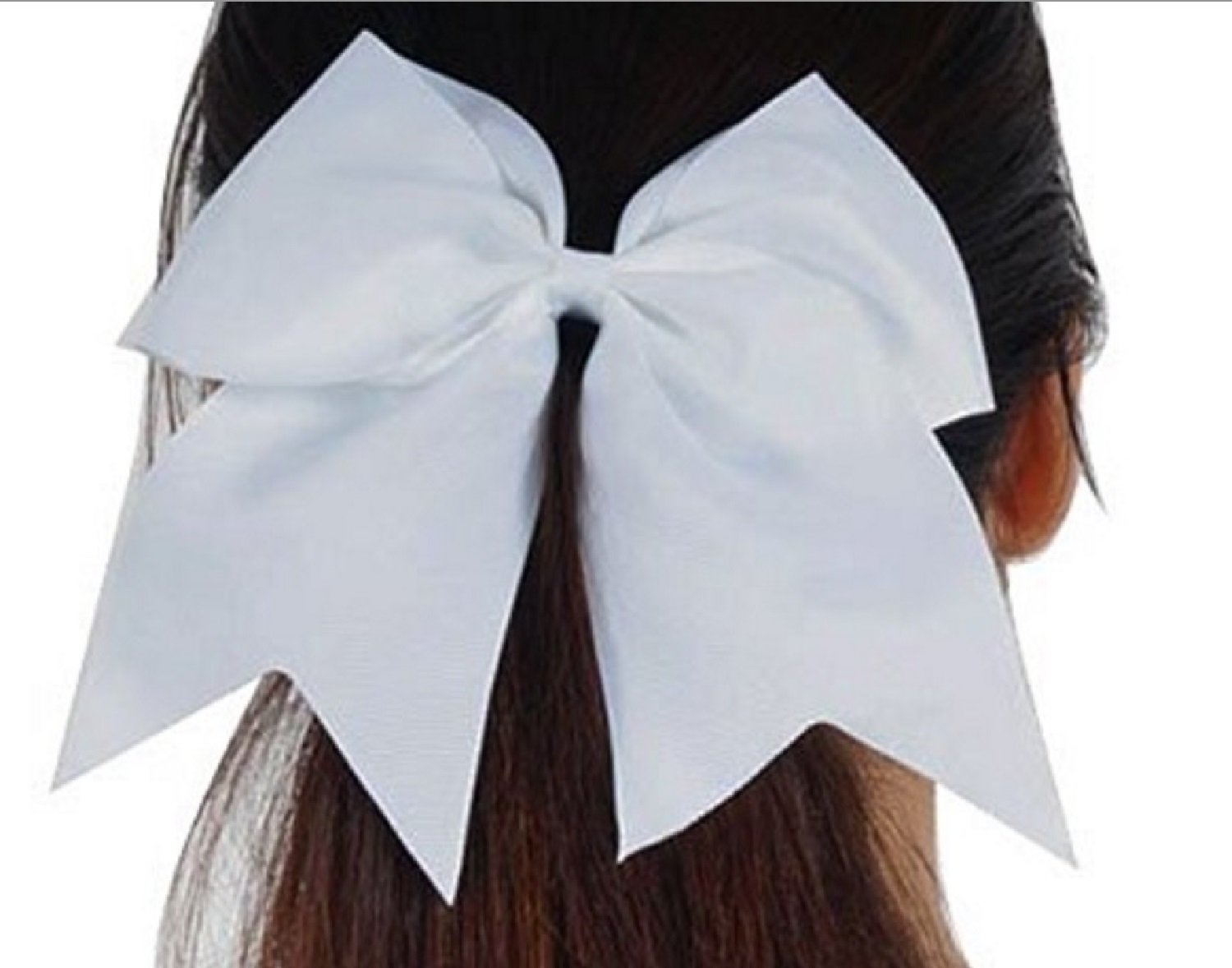 Cheer Bows Black Cheerleading Softball - Gifts For Girls And Women Team Bow With Ponytail Holder Complete Your Cheerleader Outfi