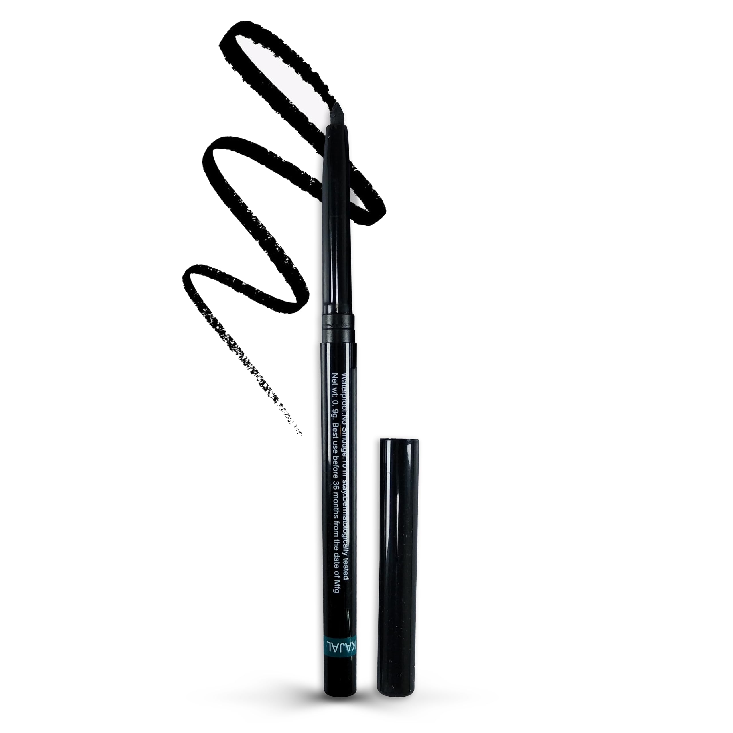 Bold Byte Kajal Pencil Coal Black Matte  SmudgeProof & Waterproof | LongLasting, Deeply Pigmented Eyeliner Pencil For Women |