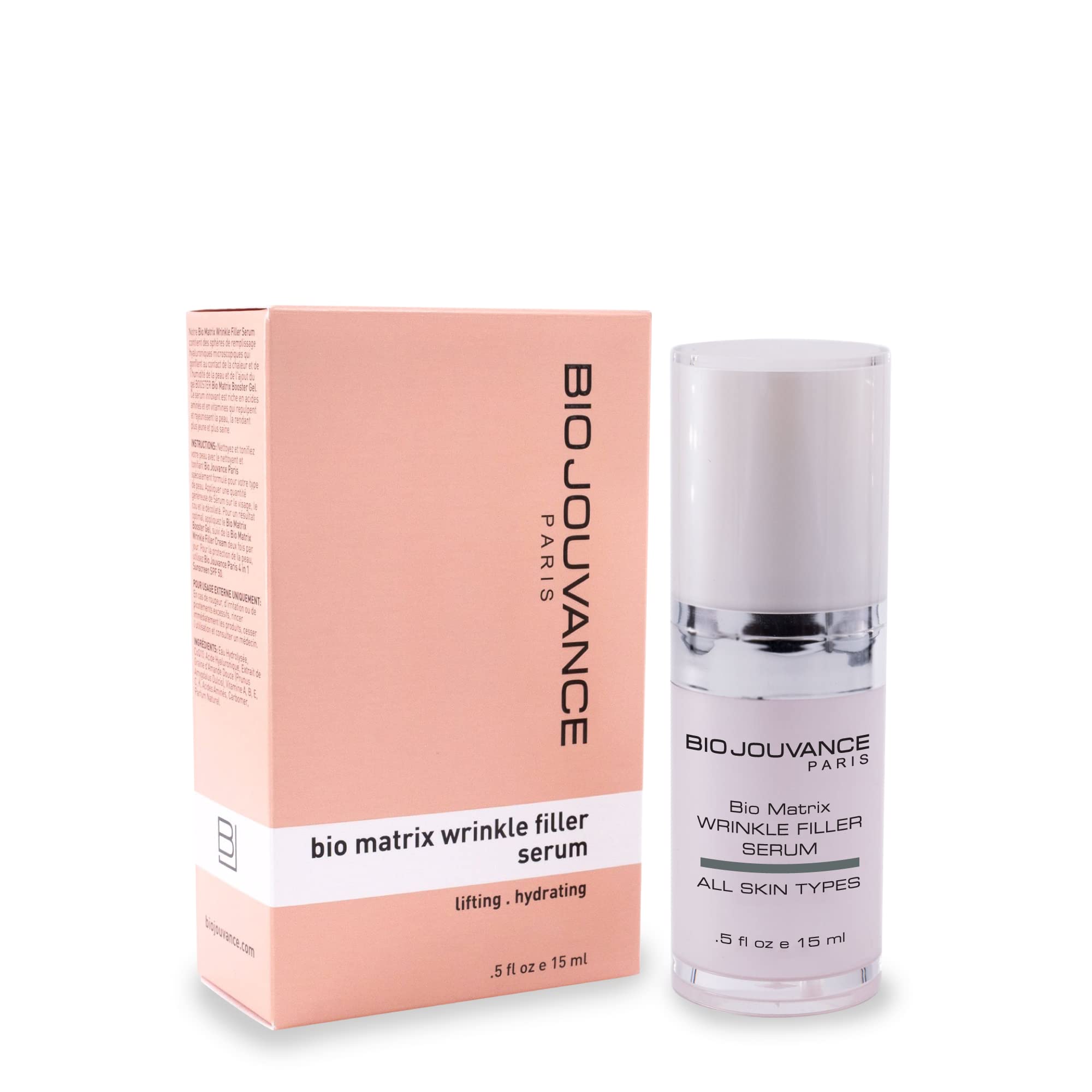 BIO JOUVANCE PARIS - Bio Matrix Wrinkle Filler Serum 0.5oz / 15ml - Lifting | Hydrating | Promote a Plumping Effect | Anti-Aging