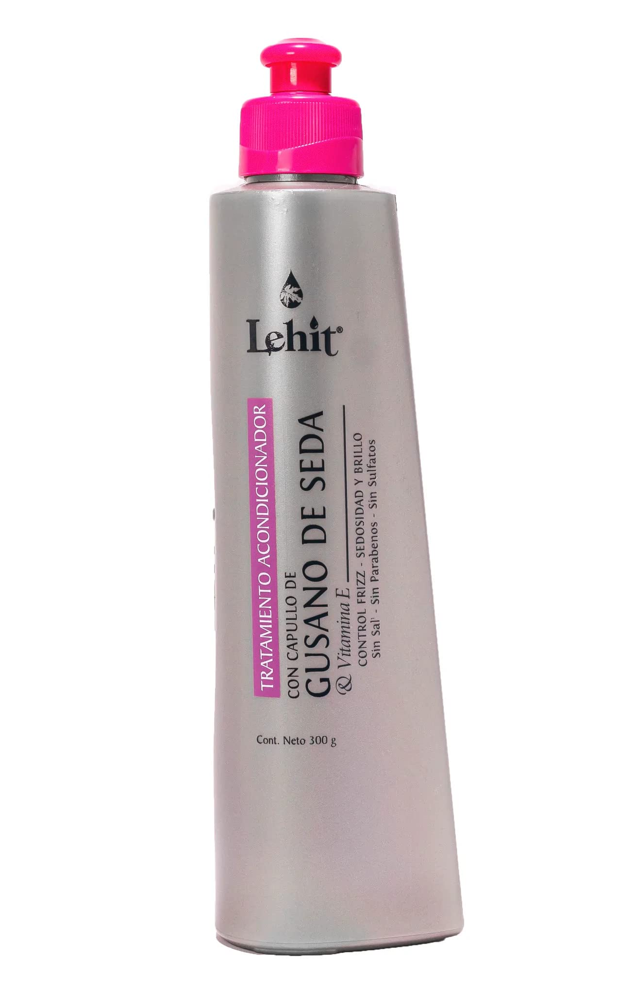 Lehit Tratamiento Acondicionador Intensivo Gusano de Seda & Vitamiona E Bioreestructurador AntiFrizz Sedosidad y Brillo 10.1oz