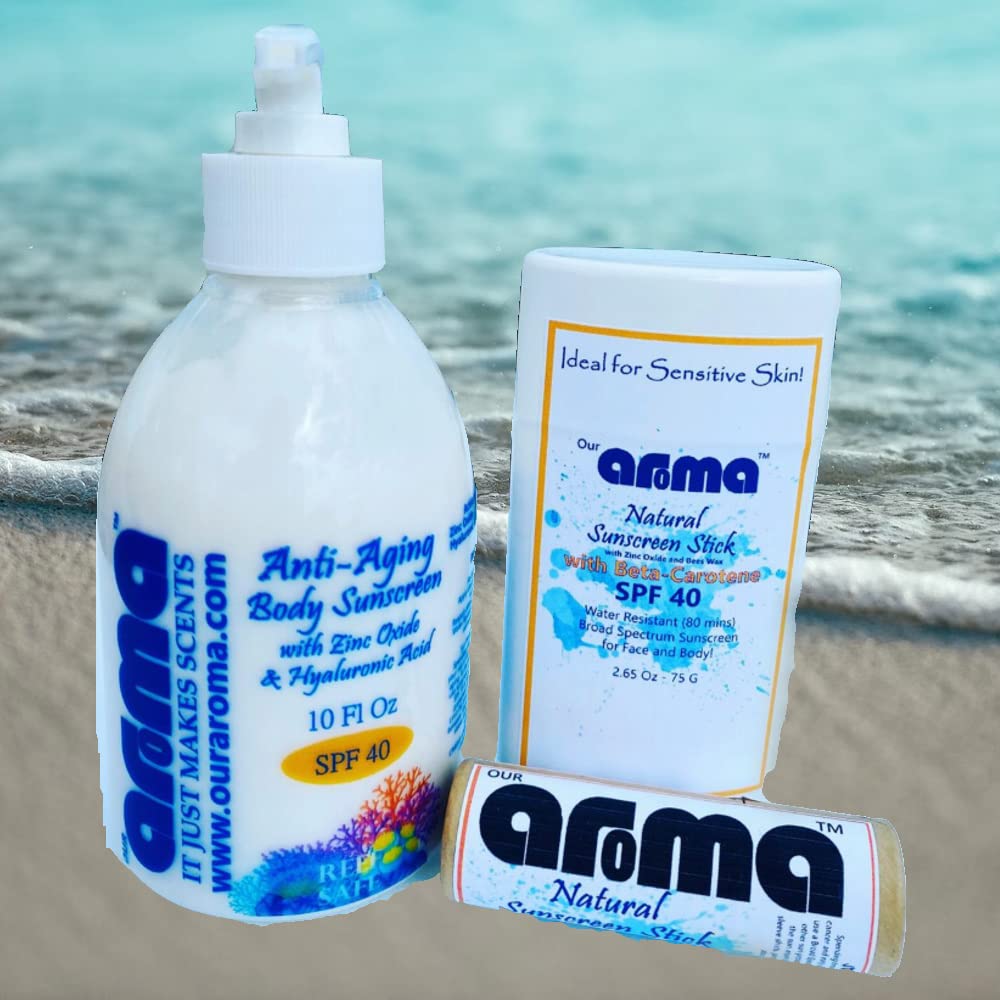 Our Aroma Original Sunscreen Face Stick, Broad Spectrum SPF 40 6.65 Oz