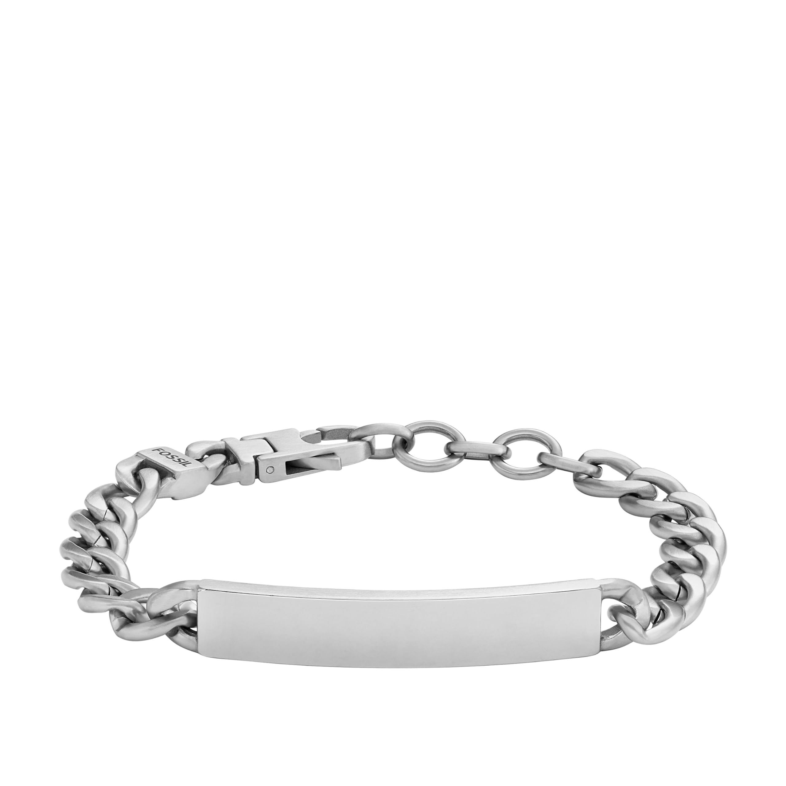 Fossil Mens Drew Stainless Steel ID Bracelet