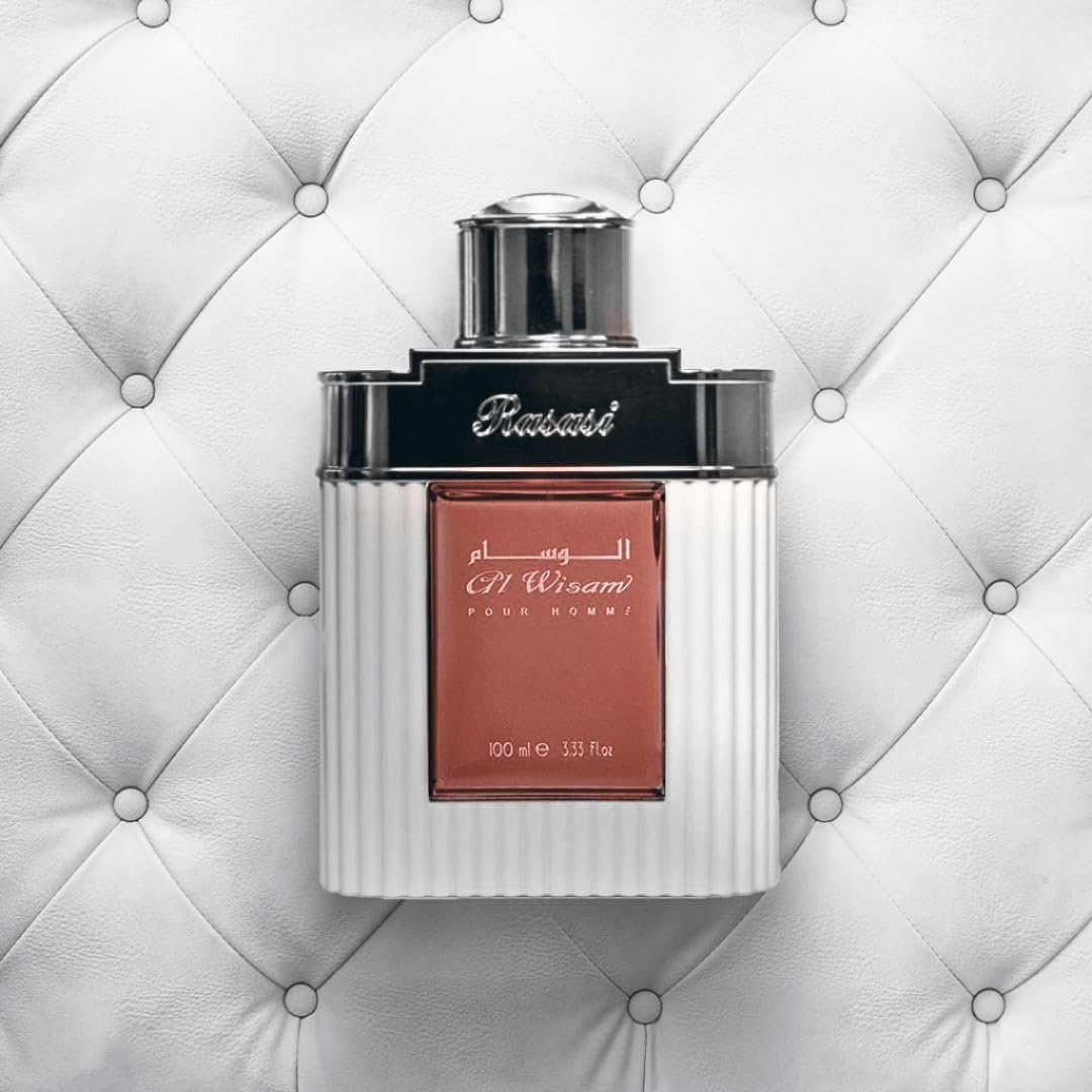 Rasasi Al Wisam Day Edp For Men 100Ml (3.40 Oz) | Bold Oud Fragrance | Floral Notes With An Alluring Mix Of Sandalwood, Musk, An