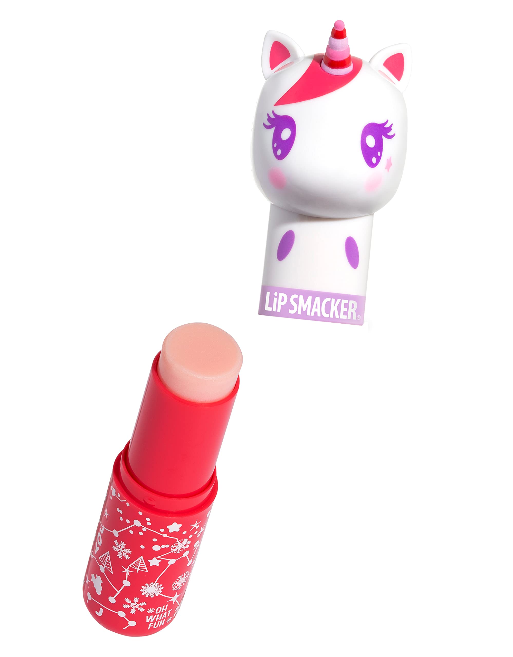 Lip Smacker Lippy Pals Unicorn Holiday, Flavored Moisturizing & Smoothing Soft Shine Lip Balm, Hydrating & Protecting Fun Tasty