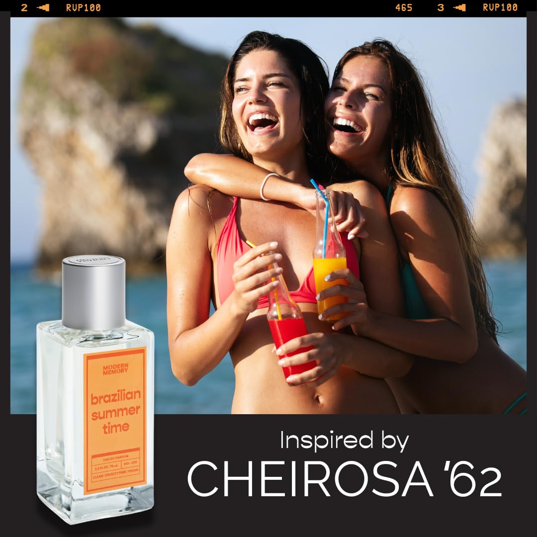 Brazilian Summertime Eau De Parfum For Women, Notes Of Pistachio & Lemon, Safe For Sensitive Skin, Luxury Fragrance By Modern Me