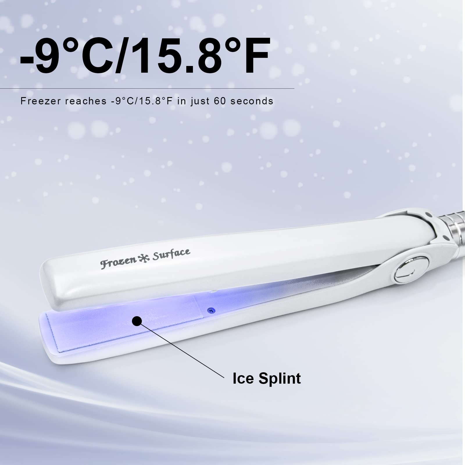 Frozen Flat Hair Iron Hair Colour Hairdressing Hair Salon 15.8F for Dye Hair Repair Damaged Hair Elitzia ET1410 (Upright)