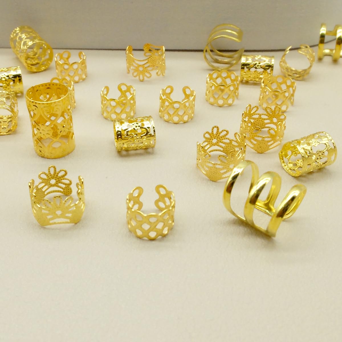 Dreadlock Beads Locs Accessories For Hair, Hair Jewelry For Braids Hair Rings For Women And Girls, Adjustable Cuffs Braiding Hai